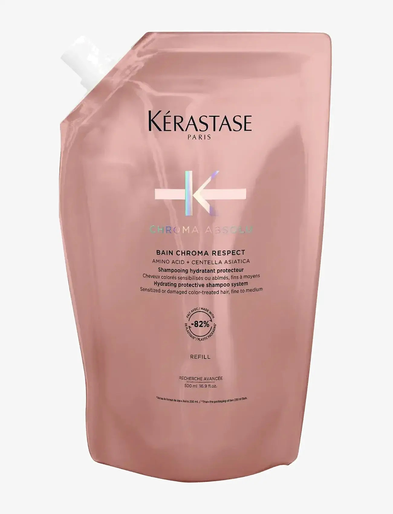 Kérastase - Kérastase Bain Chroma Respect Shampoo 500ml Refill - Áfyllingar fyrir hárvörur - clear - 0