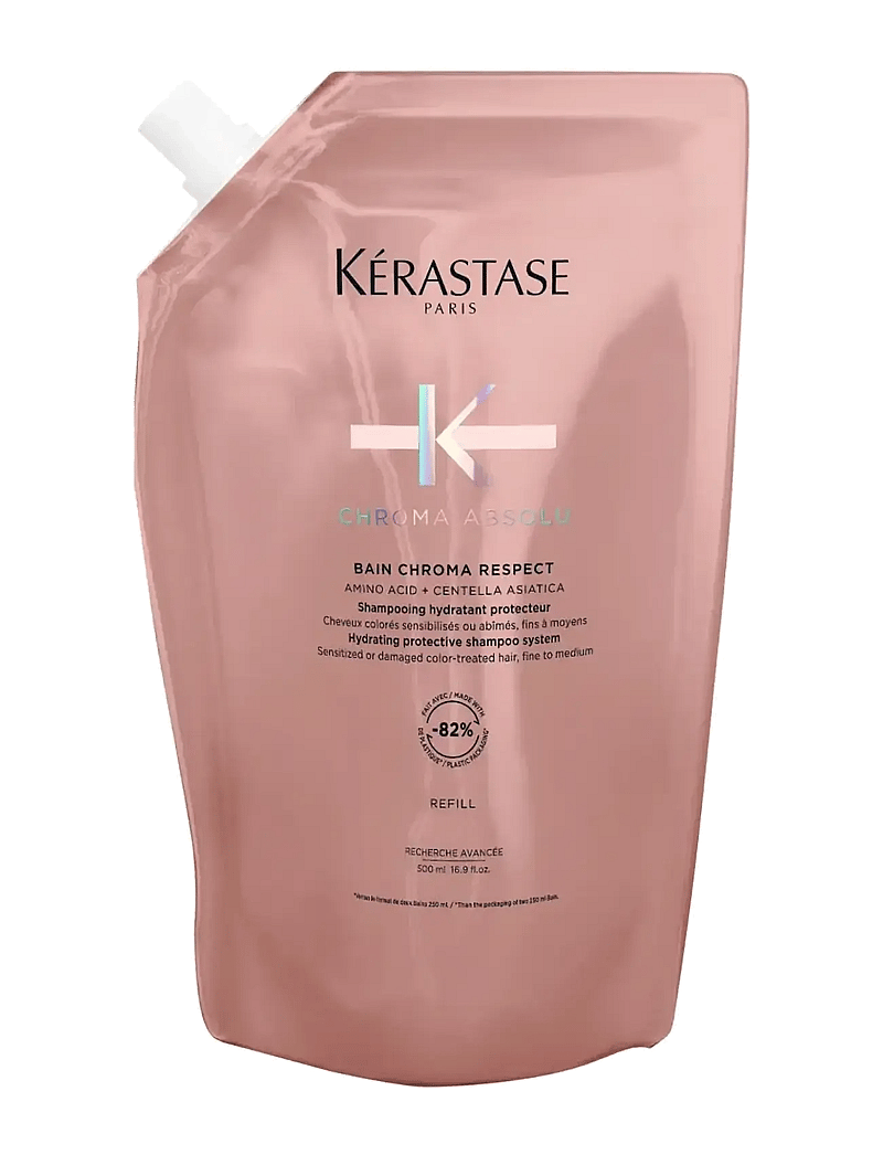 Kérastase - Kérastase Bain Chroma Respect Shampoo 500ml Refill - Áfyllingar fyrir hárvörur - clear - 0