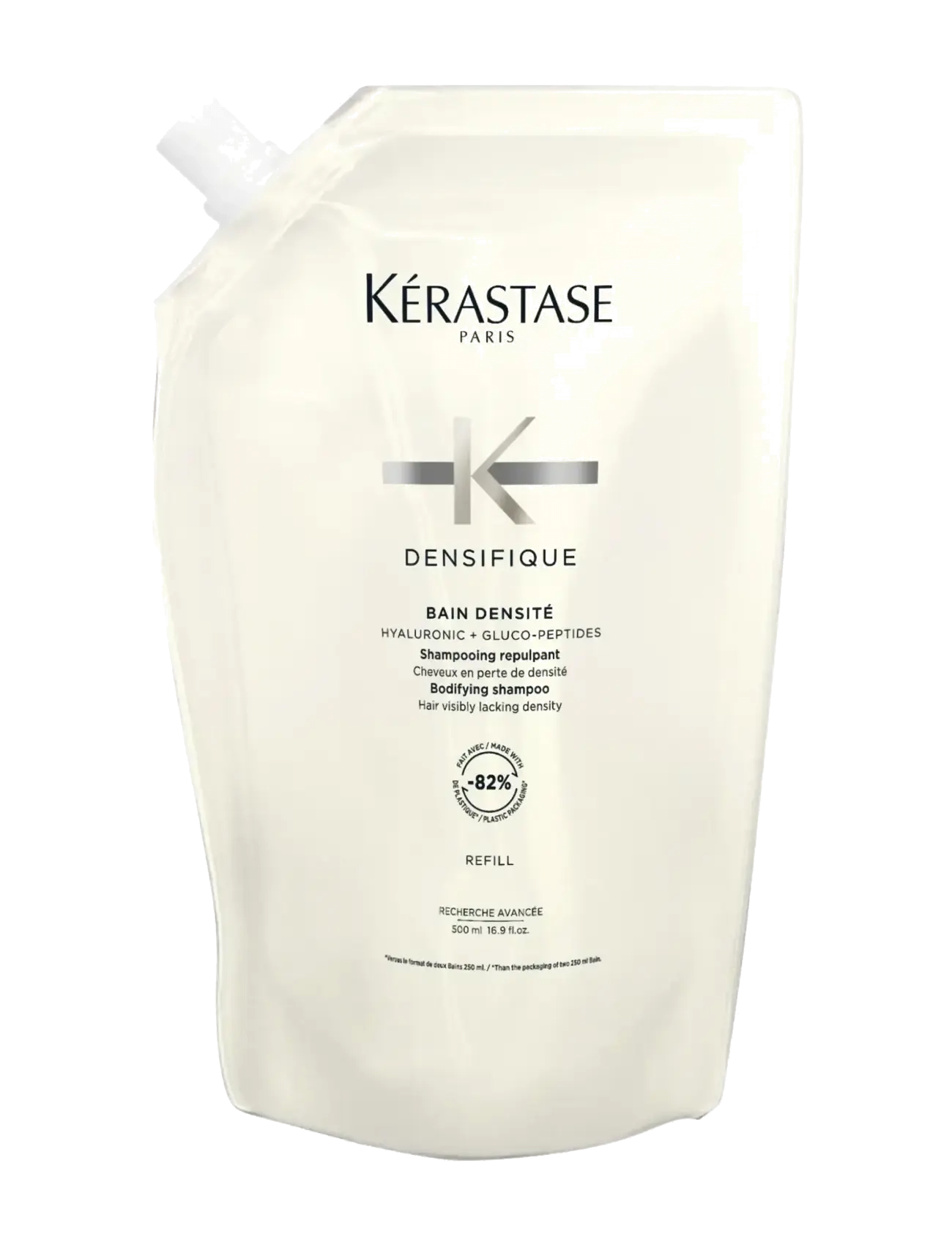 Kérastase Densifique Bain Densité Shampoo 500 Ml Refill, Shampoo, Nude, Str: 500 ML