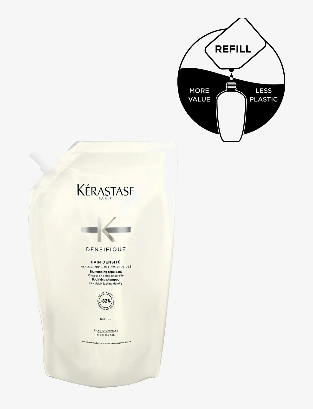 Kérastase - Kérastase Densifique Bain Densité Shampoo 500 ml Refill - hårvård refill - clear - 1