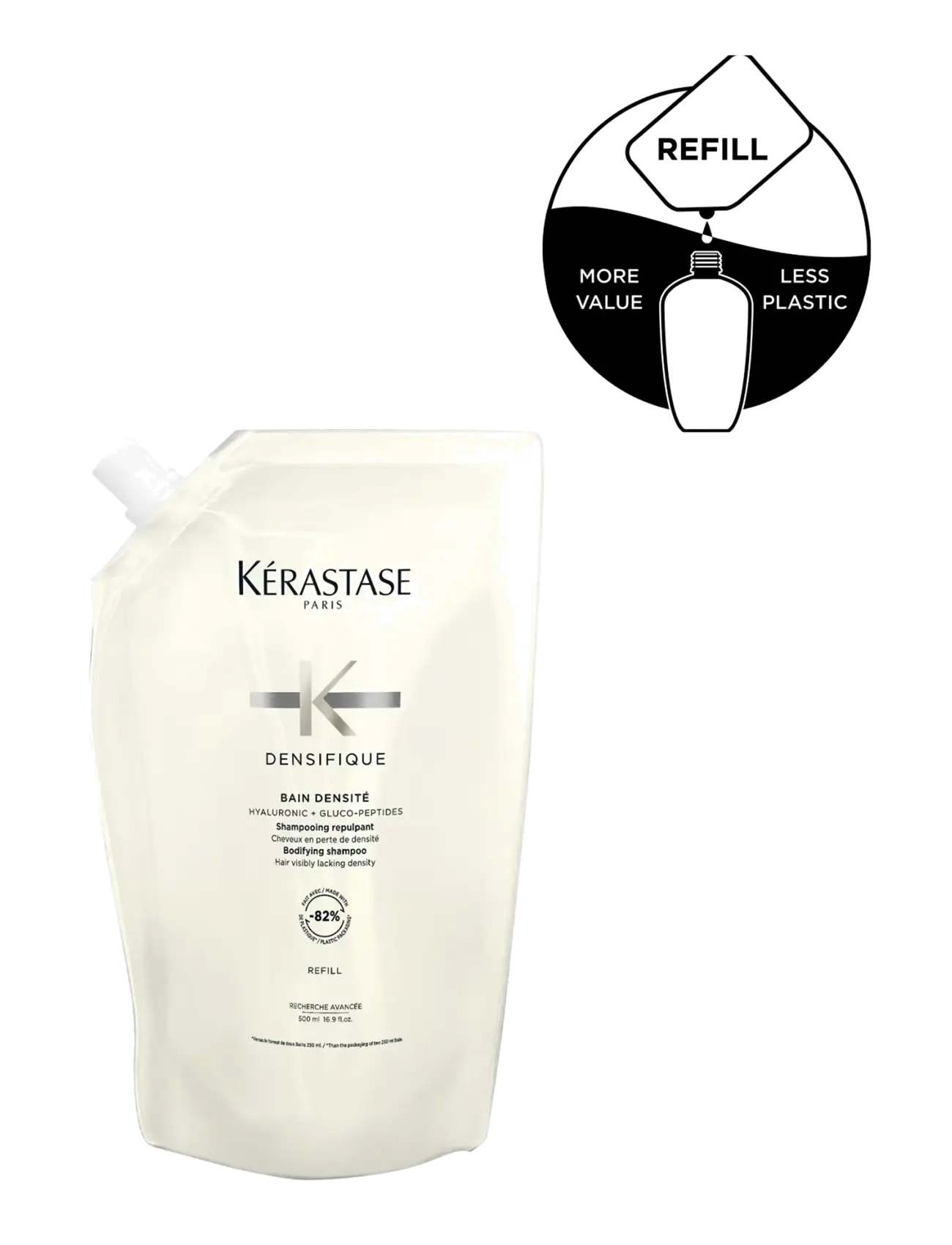 Kérastase - Kérastase Densifique Bain Densité Shampoo 500 ml Refill - laveste priser - clear - 1