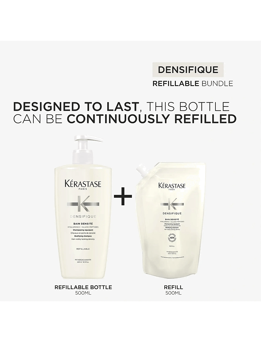 Kérastase - Kérastase Densifique Bain Densité Shampoo 500 ml Refill - refill til hårpleje - clear - 2