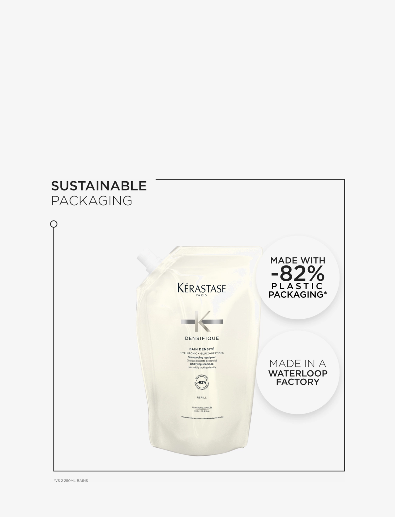 Kérastase - Kérastase Densifique Bain Densité Shampoo 500 ml Refill - laveste priser - clear - 4