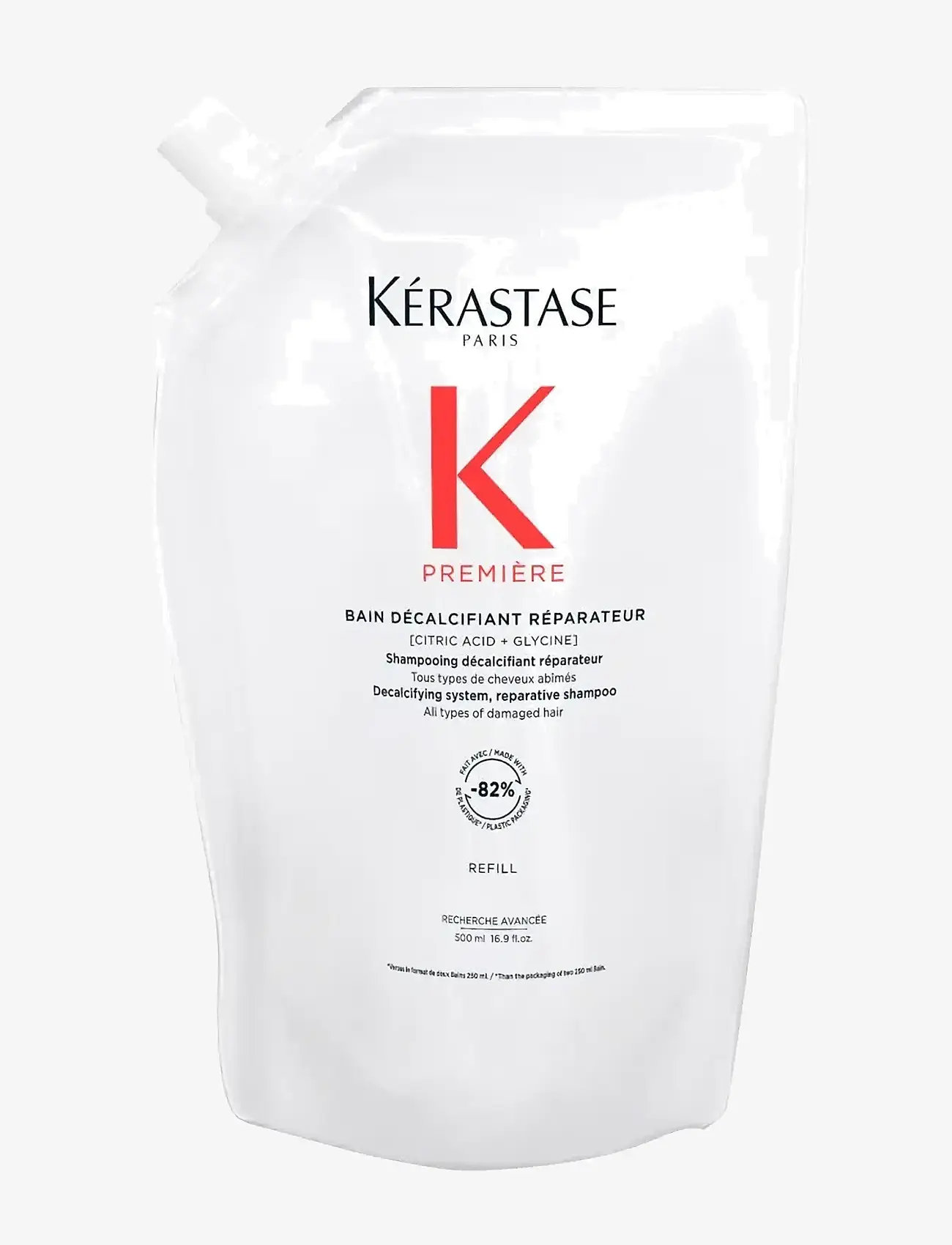 Kérastase - Kérastase Première Bain Décalcifiant Rénovateur Shampoo 500ml Refill - hårvård refill - clear - 0