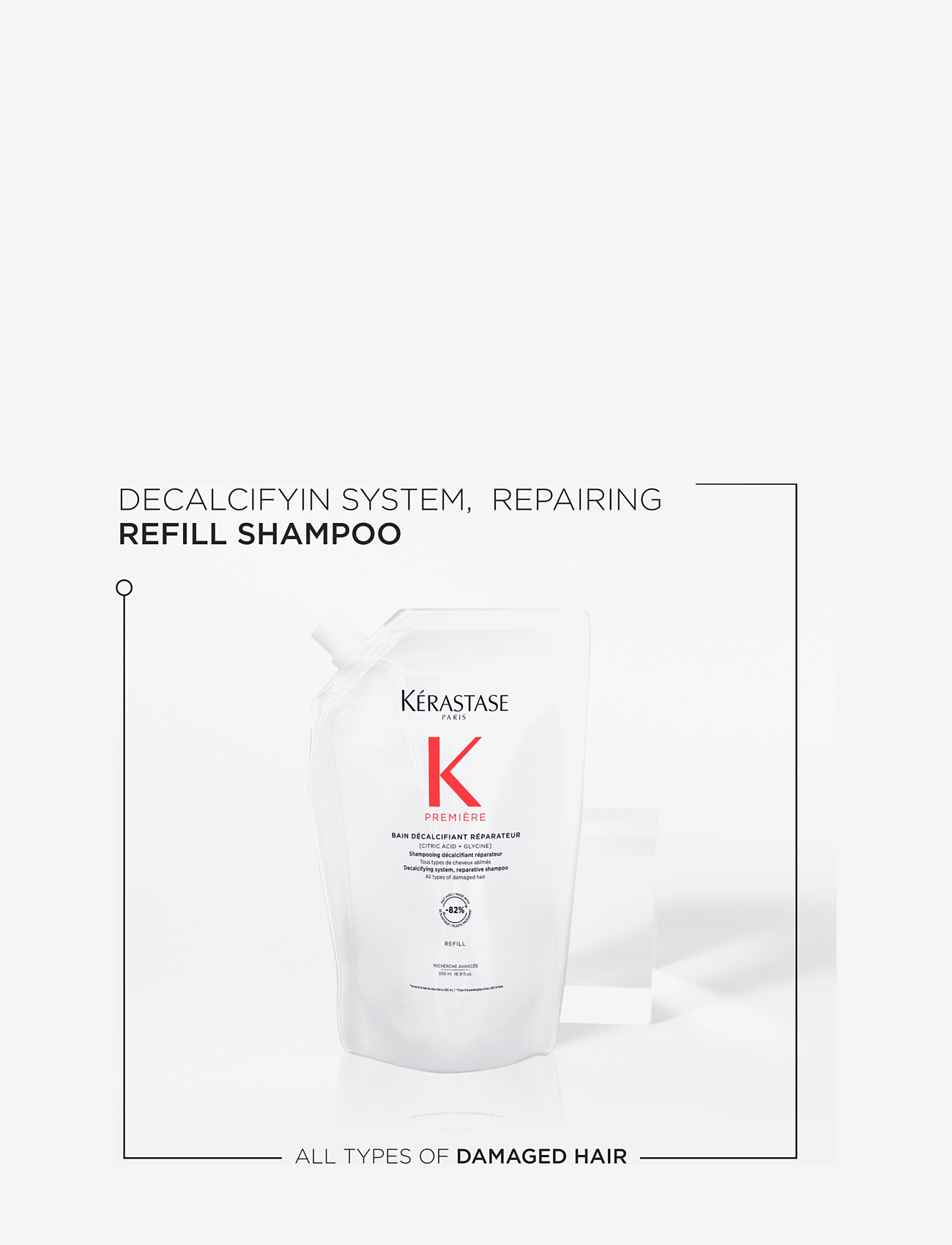 Kérastase - Kérastase Première Bain Décalcifiant Rénovateur Shampoo 500ml Refill - hårvård refill - clear - 2
