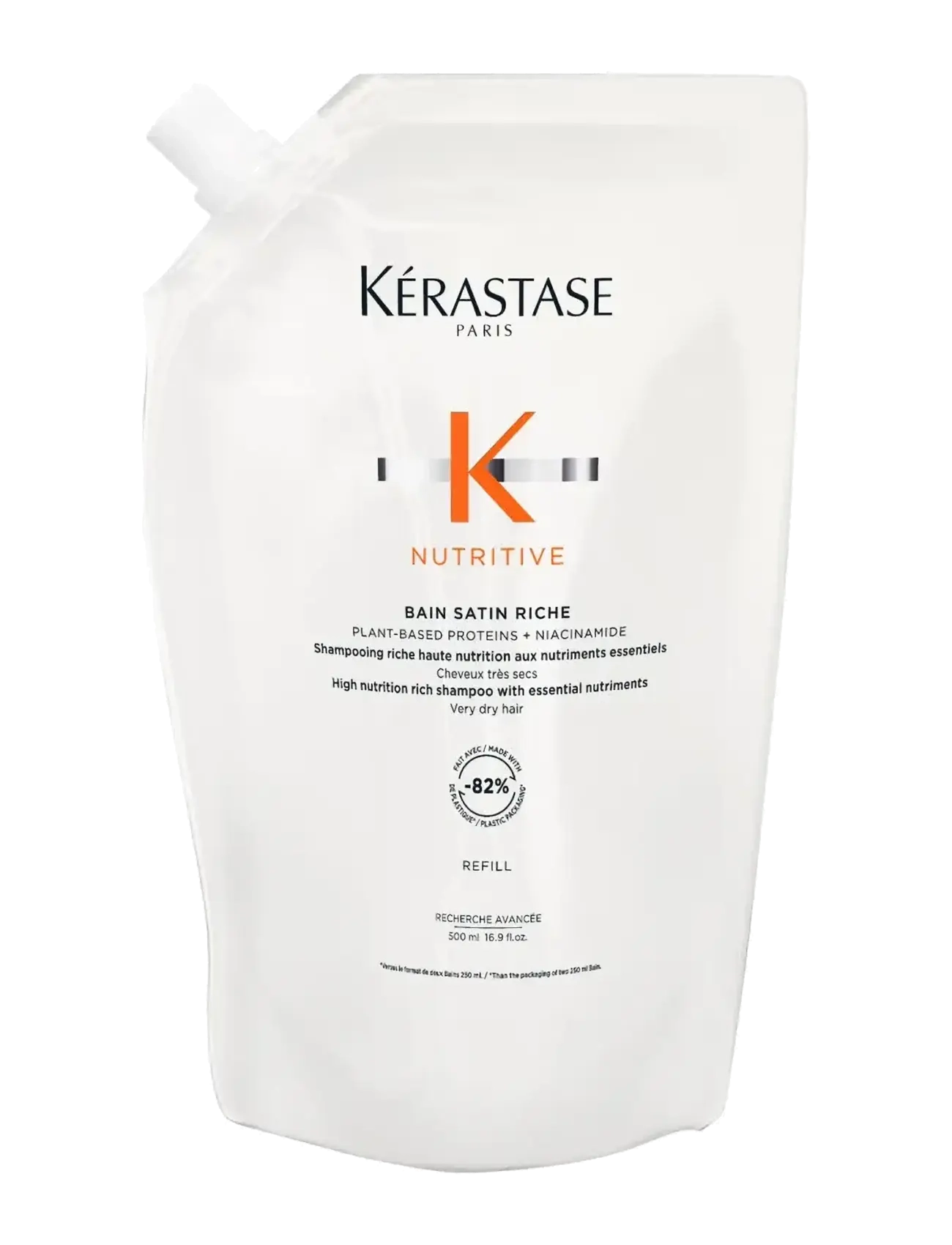Kérastase Kérastase Nutritive Bain Riche Shampoo 500 ml Refill - Beauty refill - CLEAR / undefined