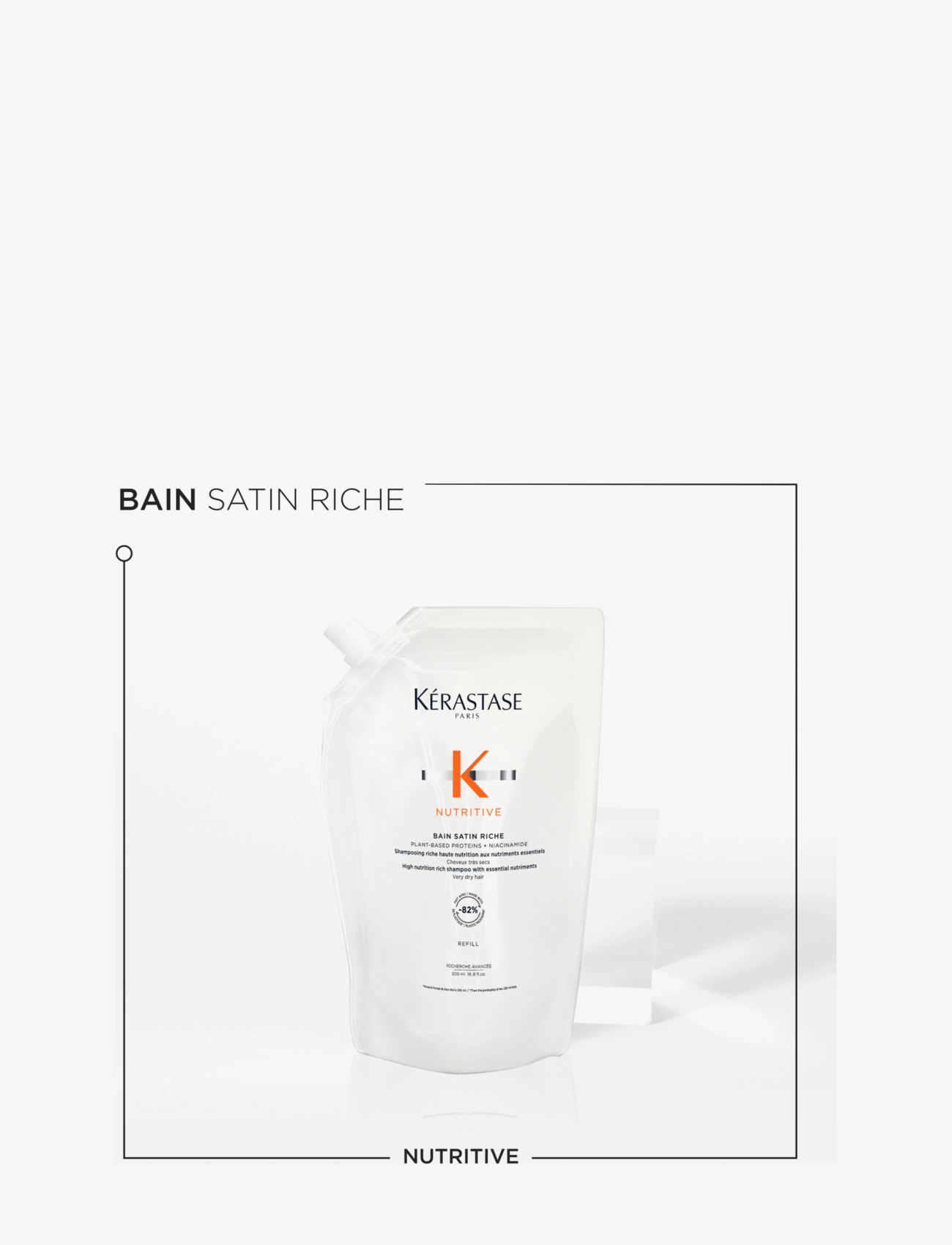 Kérastase - Kérastase Nutritive Bain Riche Shampoo 500 ml Refill - laveste priser - clear - 2