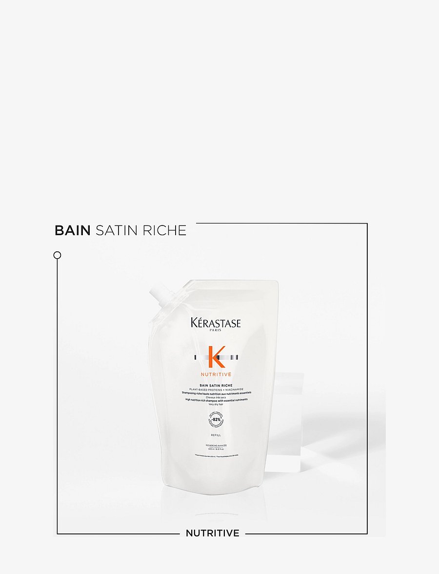 Kérastase - Kérastase Nutritive Bain Riche Shampoo 500 ml Refill - refill til hårpleje - clear - 2