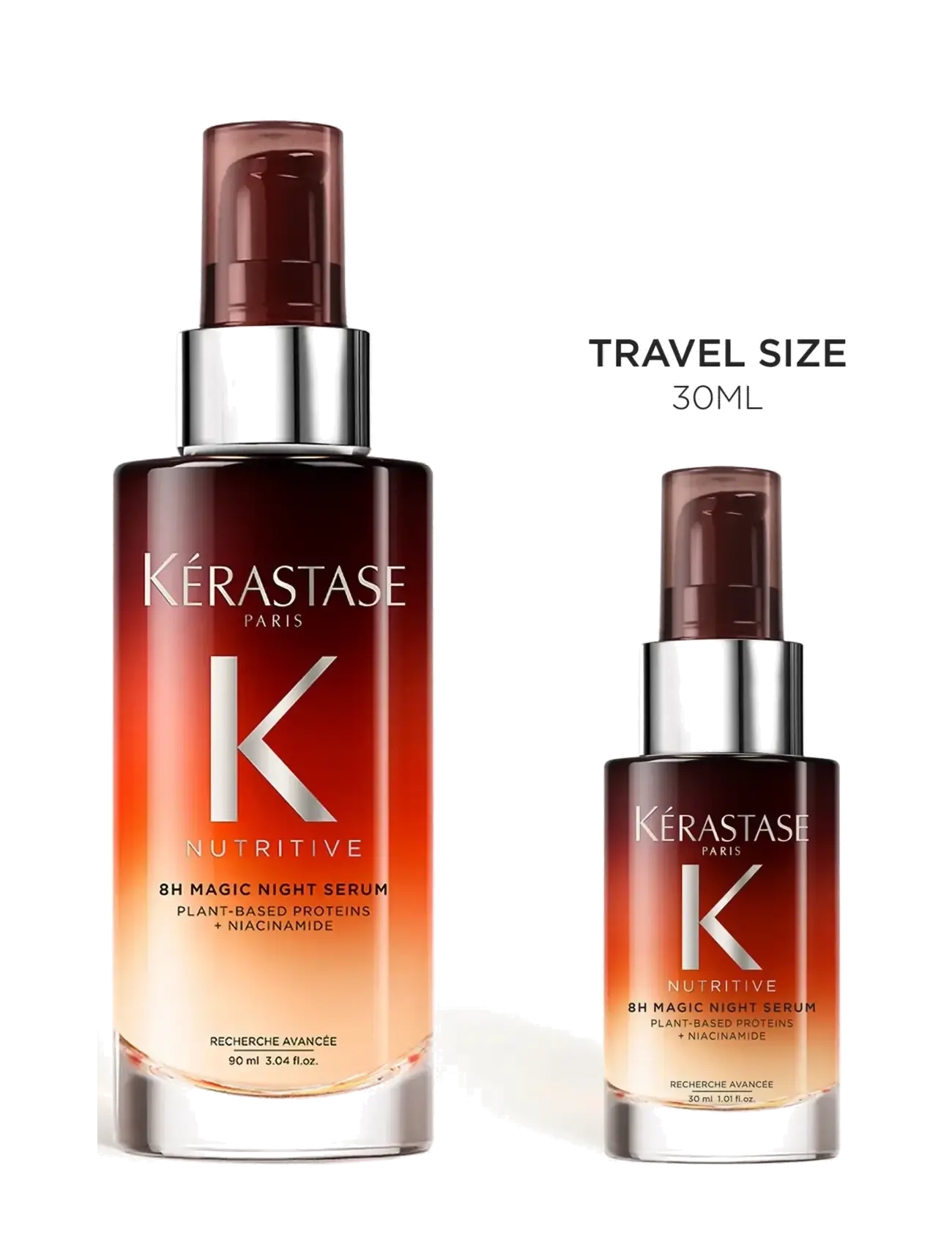 Kérastase - Kérastase Nutritive 8H Overnight Serum 30 ml Travel Size - hår - clear - 5