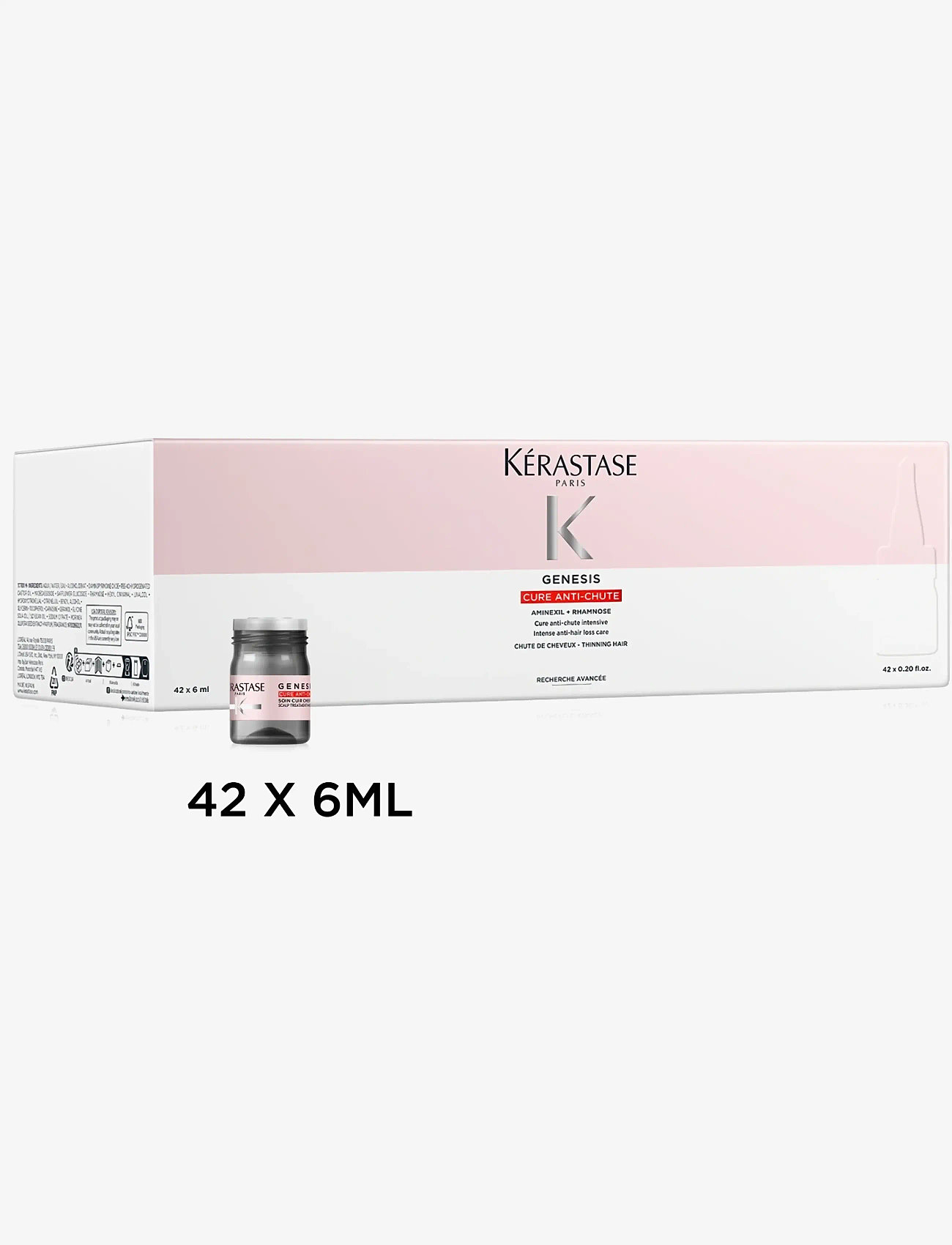 Kérastase - KÉRASTASE GENESIS CURES ANTI-CHUTE INTENSE ANTI-HAIR LOSS CARE 42-pack - behandling - clear - 3