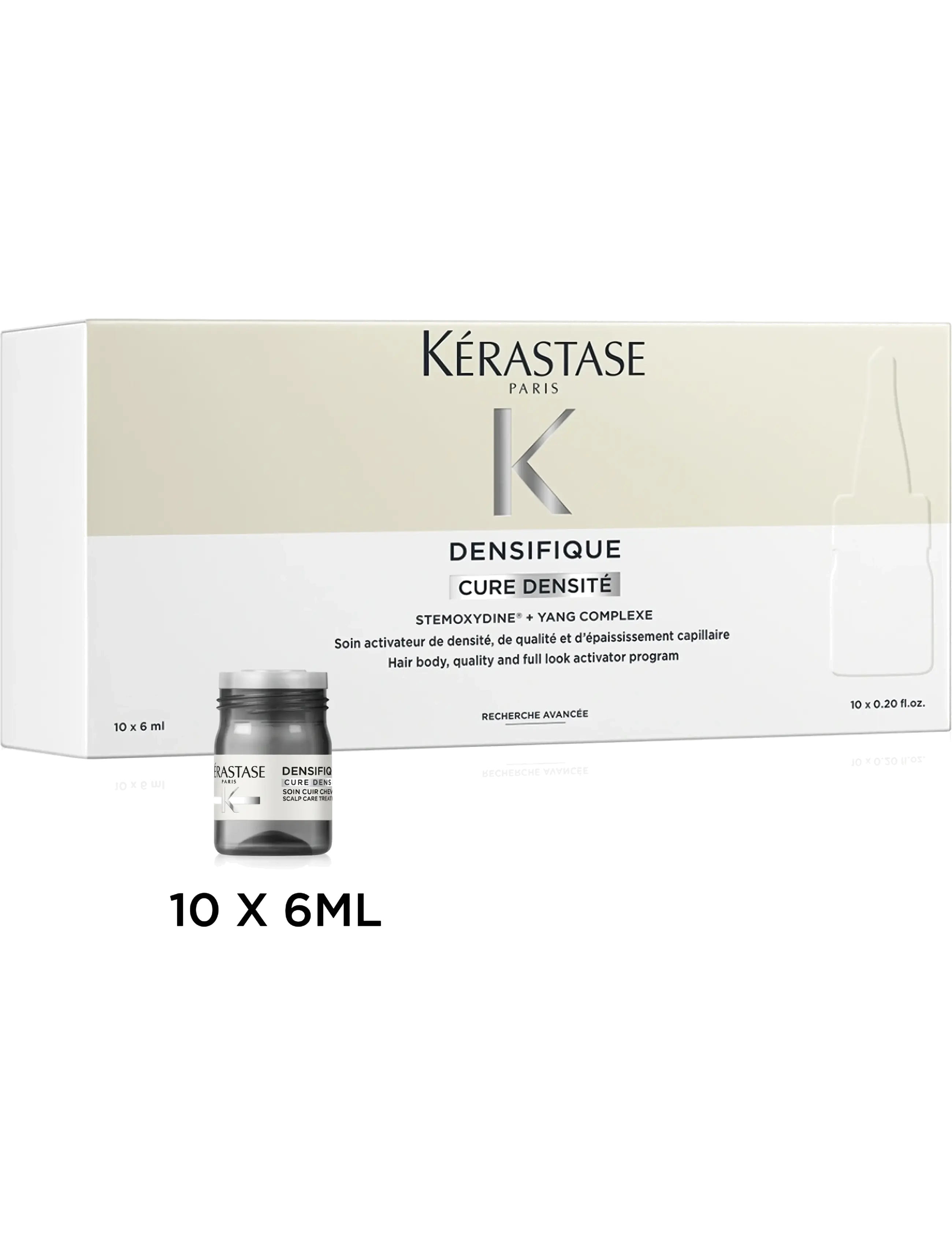 Kérastase - KÉRASTASE DENSIFIQUE CURES DENSITE HAIR DENSITY ACTIVATOR PROGRAM FOR SENSITIVE SCALP 10-pack - hår - clear - 3