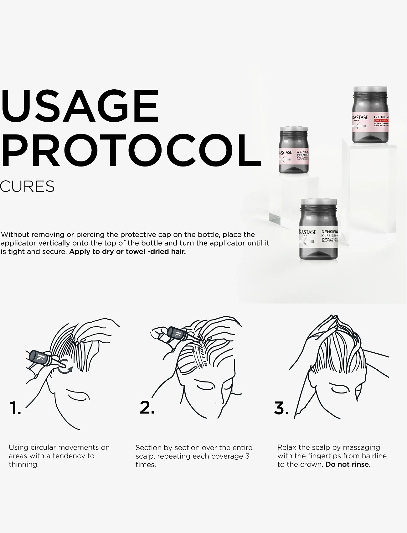 Kérastase - KÉRASTASE DENSIFIQUE CURES DENSITE HAIR DENSITY ACTIVATOR PROGRAM FOR SENSITIVE SCALP 42-pack - behandling - clear - 4