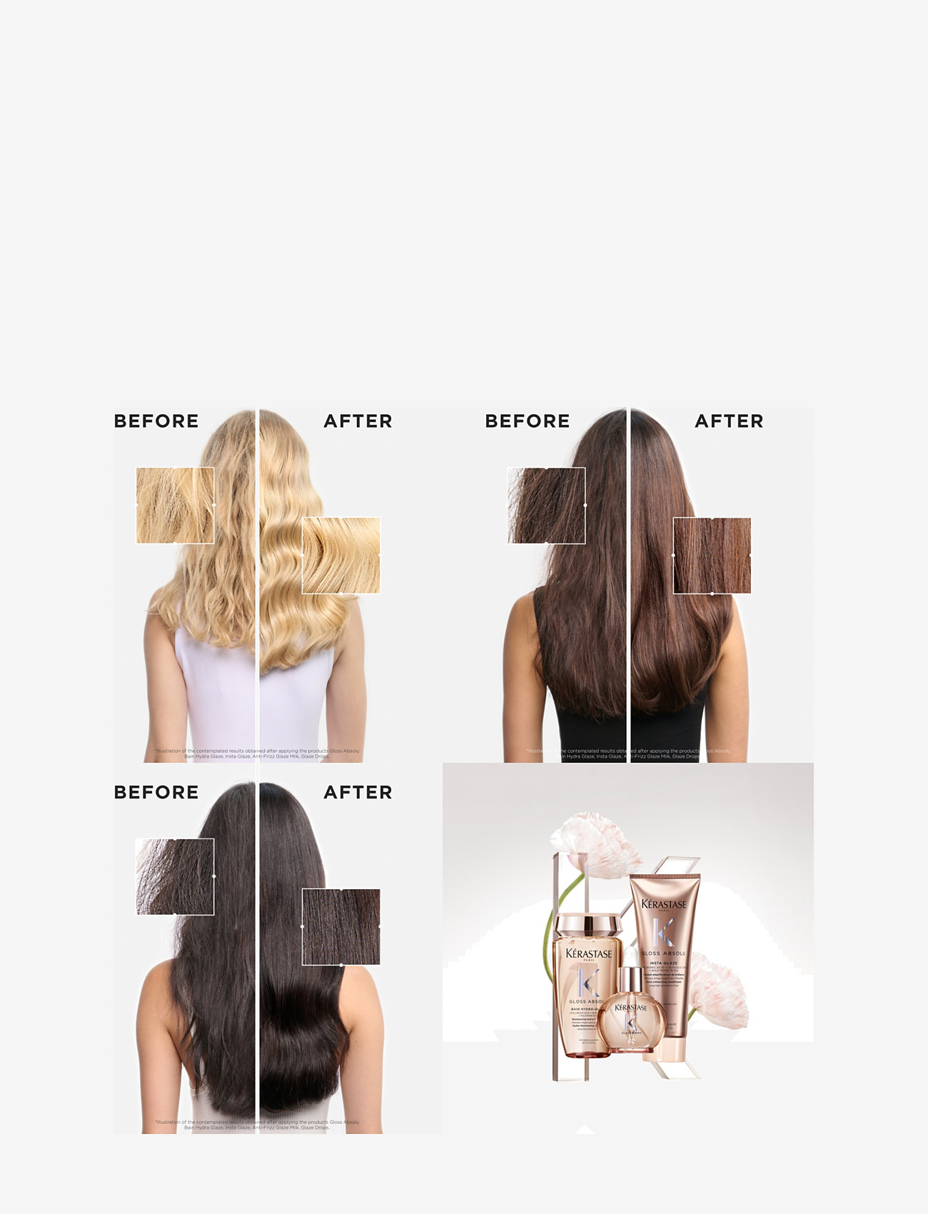Kérastase - Kérastase Gloss Absolu Bain Hydra-Glaze Shampoo 250 ml - shampoo - clear - 3