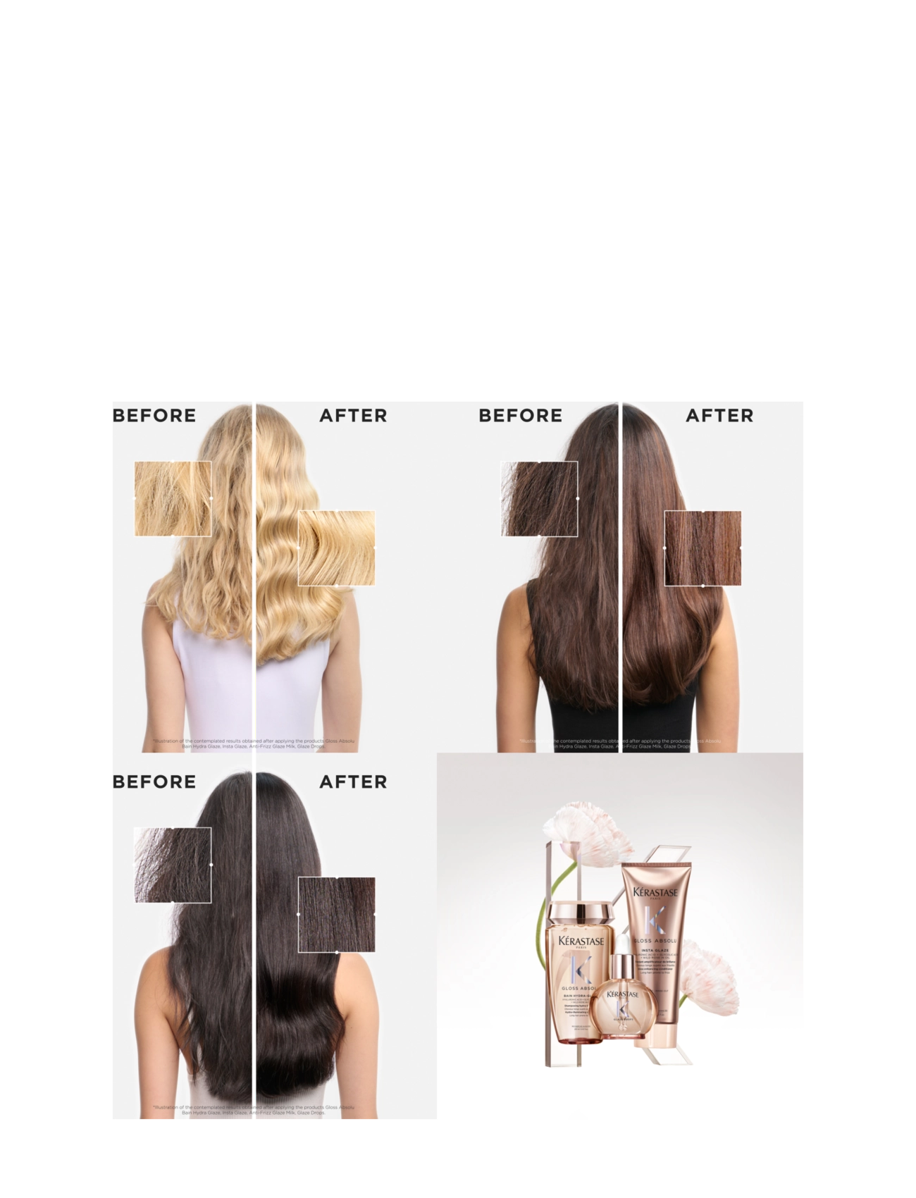 Kérastase - Kérastase Gloss Absolu Bain Hydra-Glaze Shampoo 250 ml - shampoot - clear - 3