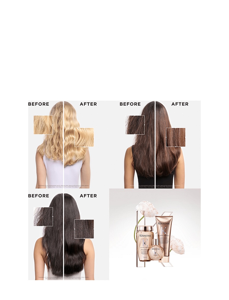 Kérastase - Kérastase Gloss Absolu Bain Hydra-Glaze Shampoo 250 ml - shampoo - clear - 3