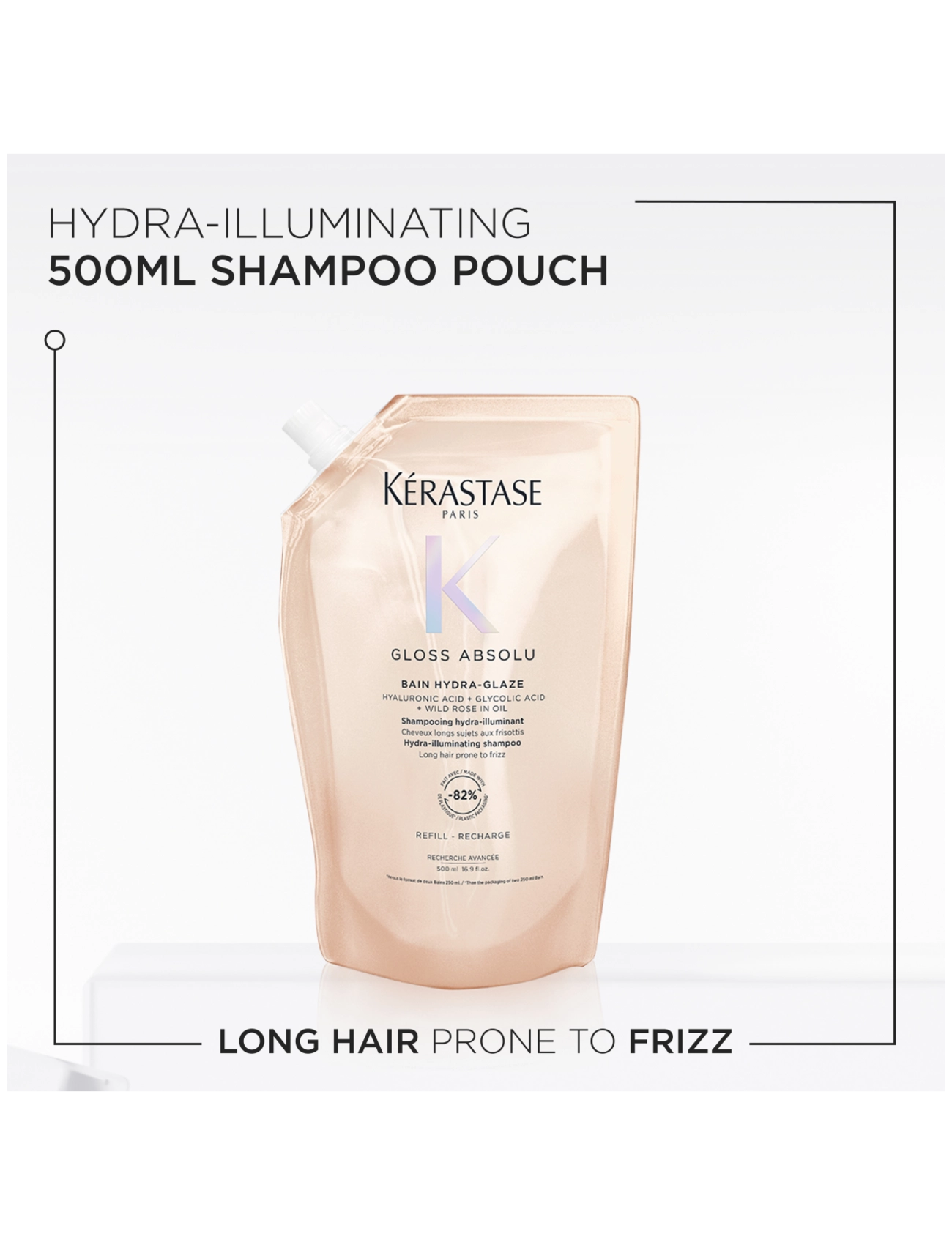 Kérastase - Kérastase Gloss Absolu Bain Hydra-Glaze Shampoo Refill 500ML - clear - 2