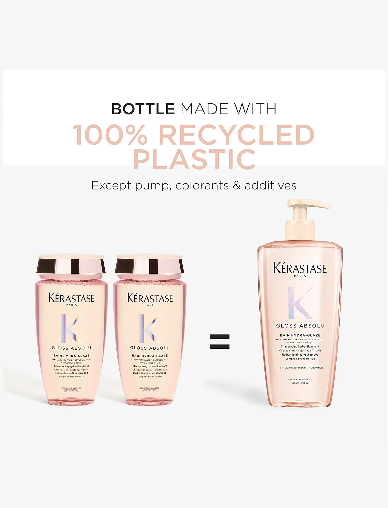 Kérastase - Kérastase Gloss Absolu Bain Hydra-Glaze Shampoo 500 ml - shampoo - clear - 4