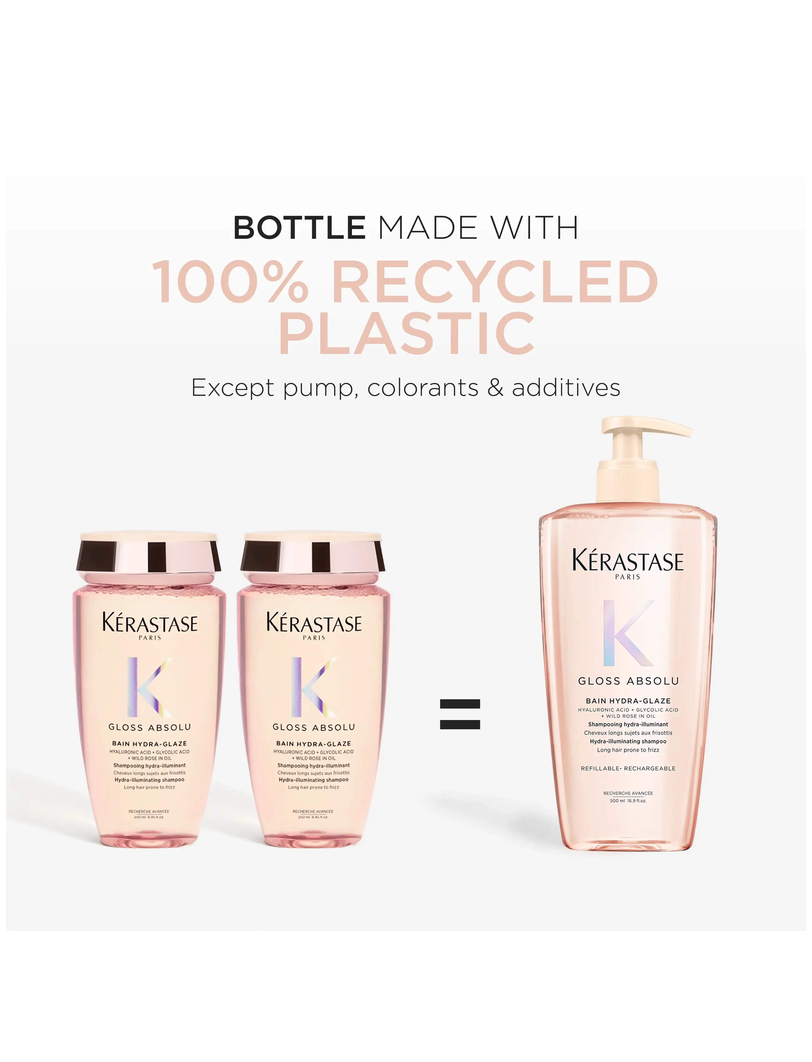 Kérastase - Kérastase Gloss Absolu Bain Hydra-Glaze Shampoo 500 ml - shampoo - clear - 4