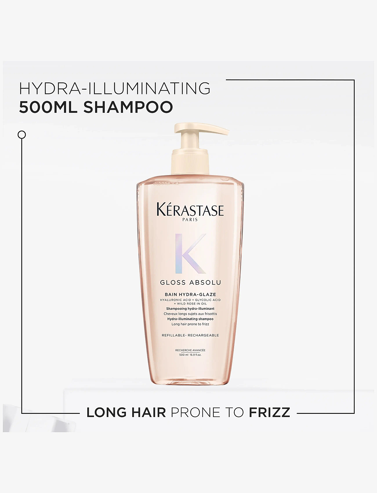 Kérastase - Kérastase Gloss Absolu Bain Hydra-Glaze Shampoo 500 ml - shampoo - clear - 5