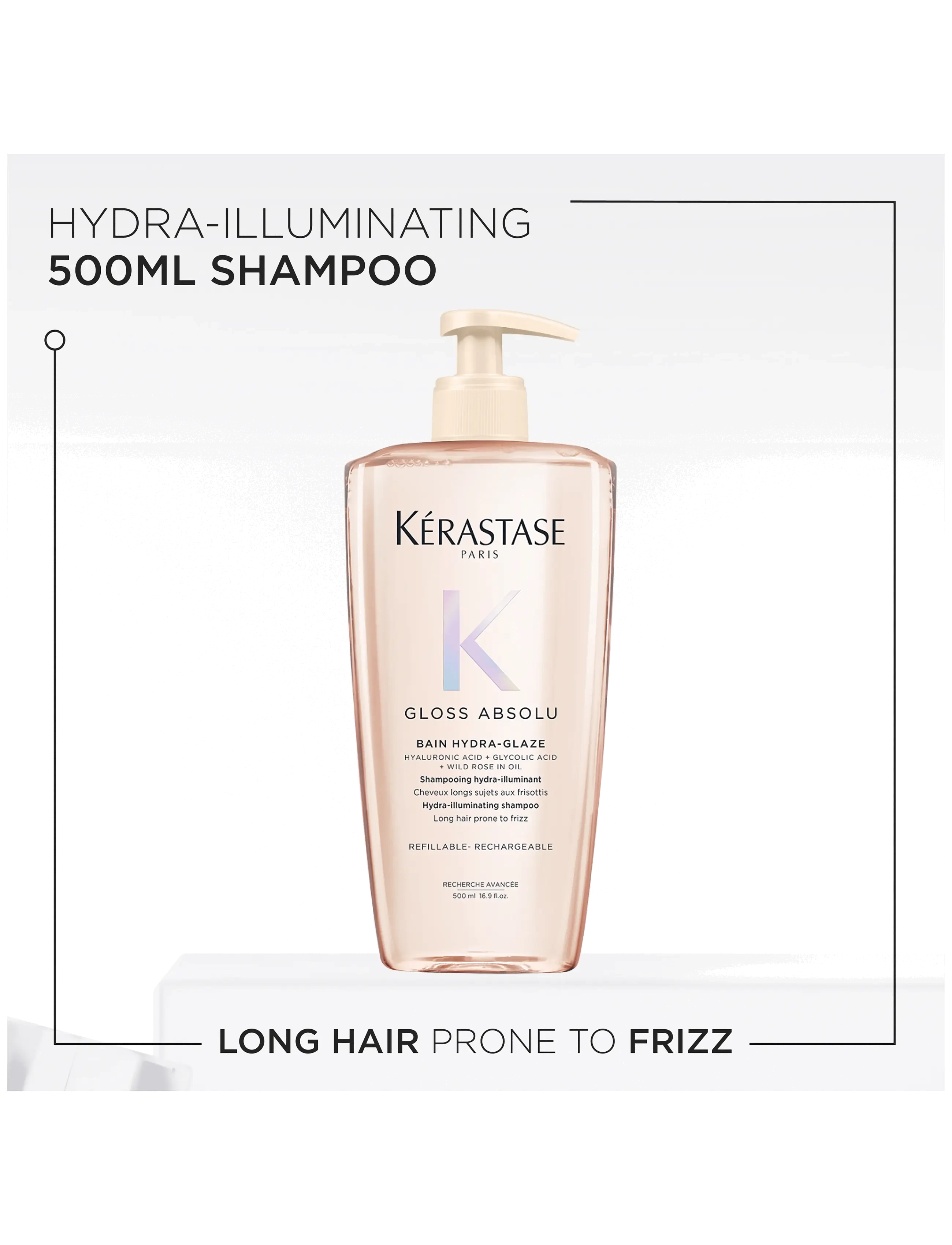 Kérastase - Kérastase Gloss Absolu Bain Hydra-Glaze Shampoo 500 ml - shampoo - clear - 5