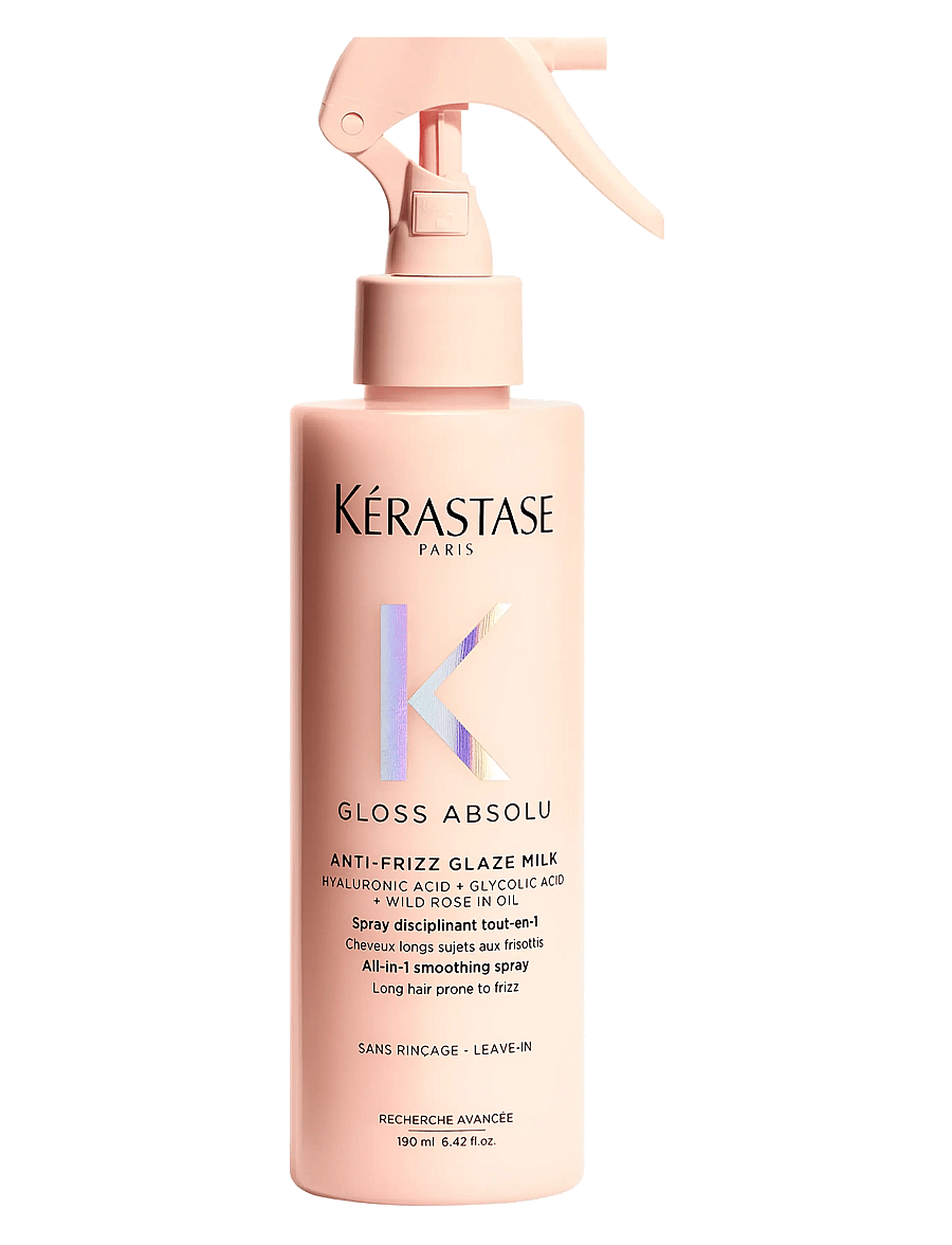 Kérastase - Kérastase Gloss Absolu Anti-Frizz Glaze Milk Heat Protection 190ML - sommerens hårprodukter - clear - 1