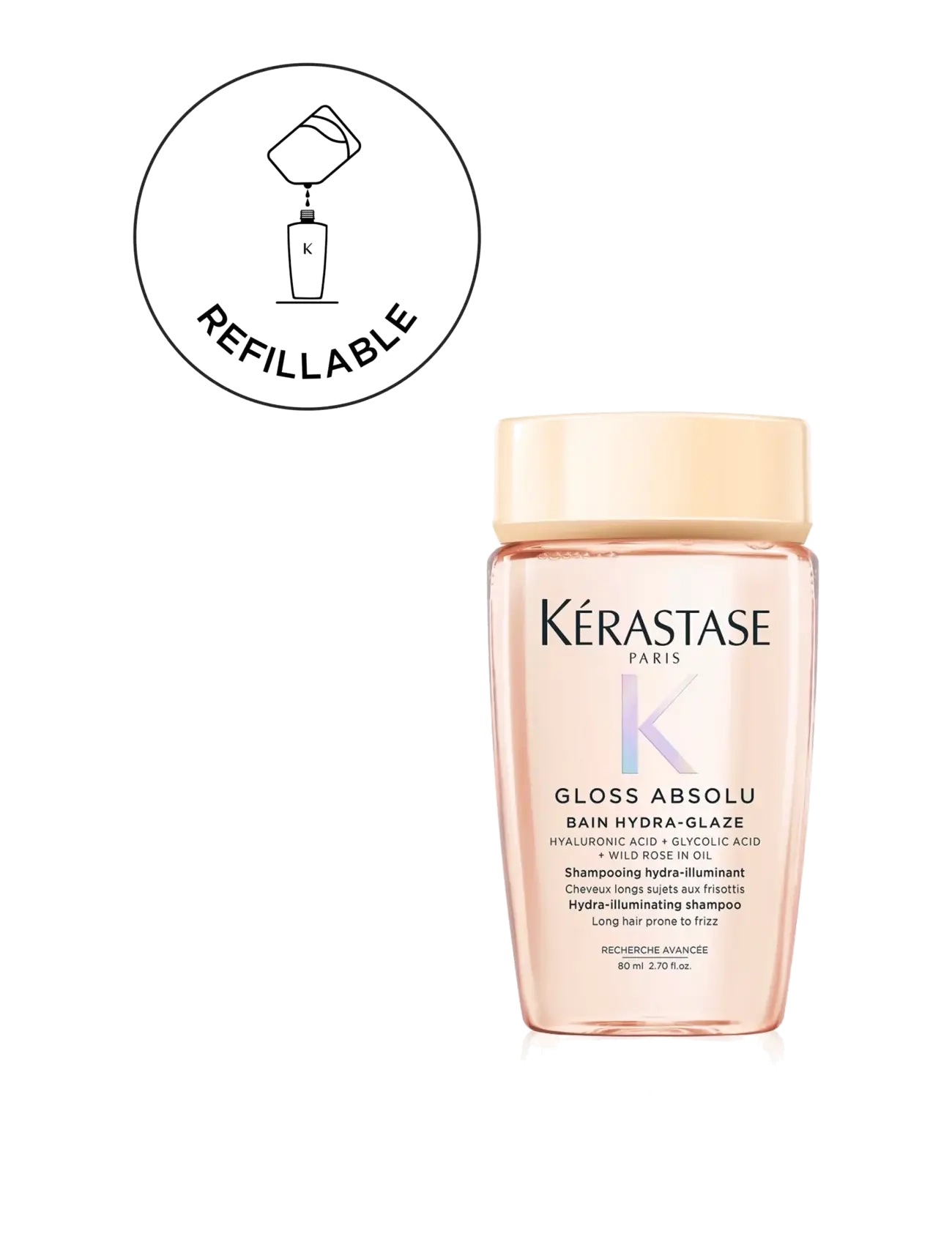 Kérastase - Kérastase Gloss Absolu Bain 80 ml Travel Size - sjampó - clear - 4