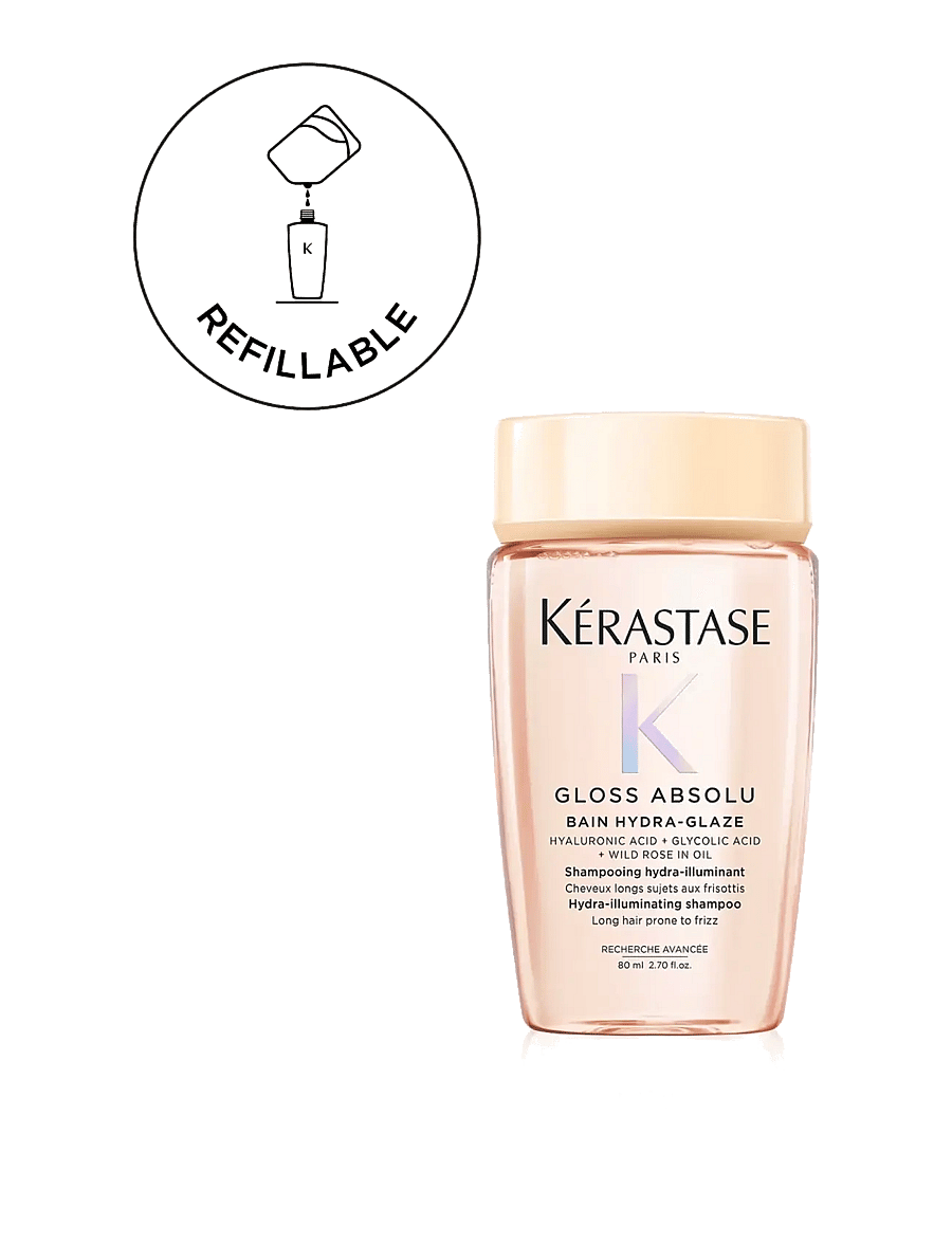 Kérastase - Kérastase Gloss Absolu Bain 80 ml Travel Size - shampoo - clear - 4