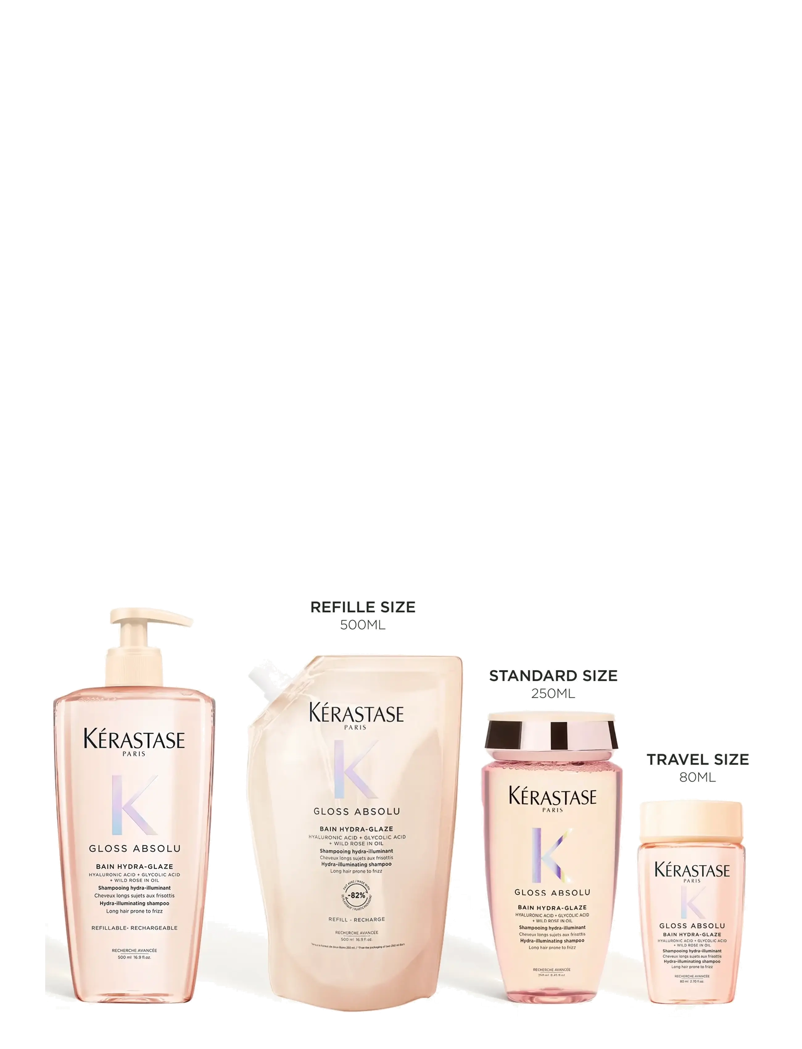 Kérastase - Kérastase Gloss Absolu Bain 80 ml Travel Size - sjampó - clear - 5