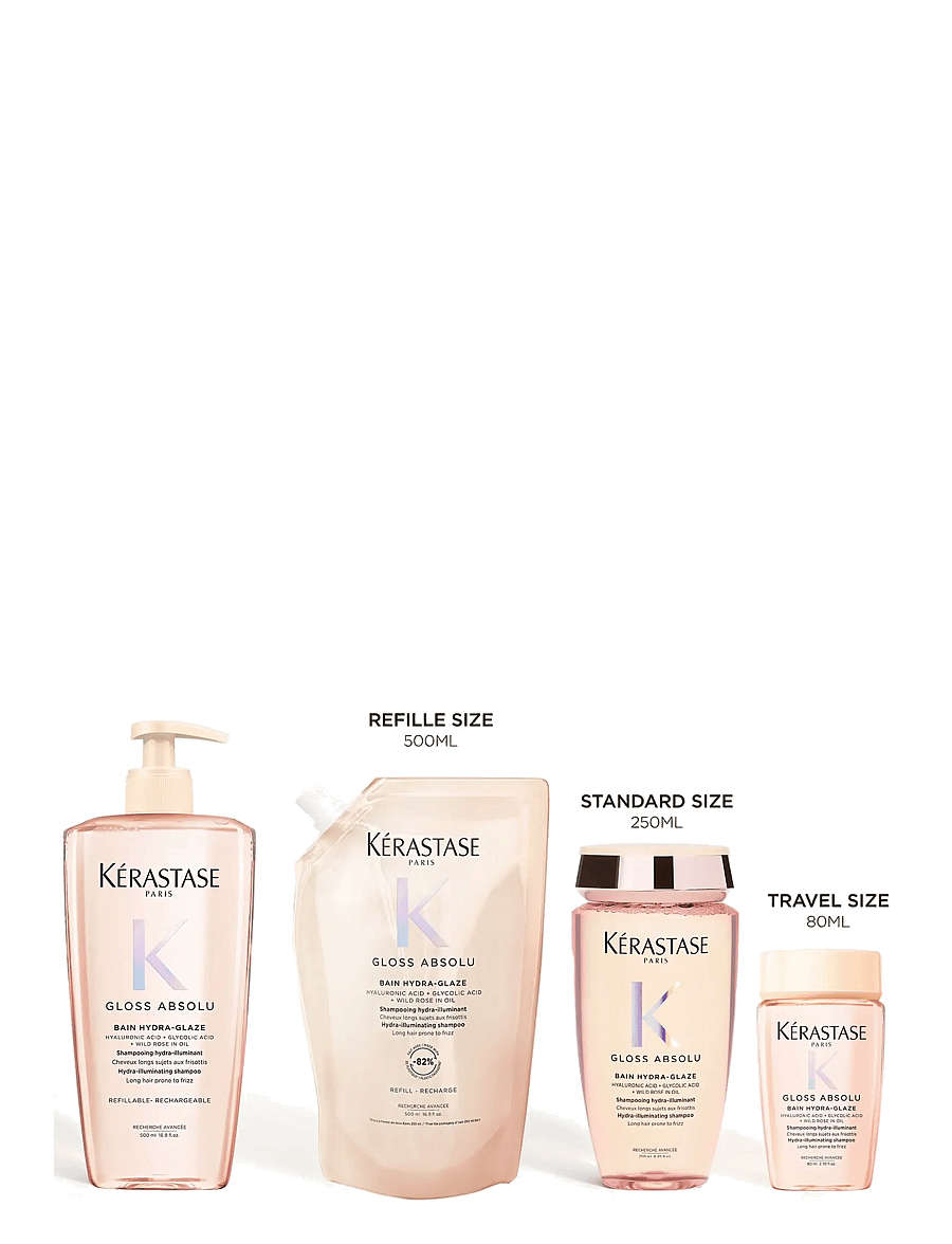 Kérastase - Kérastase Gloss Absolu Bain 80 ml Travel Size - shampoo - clear - 5