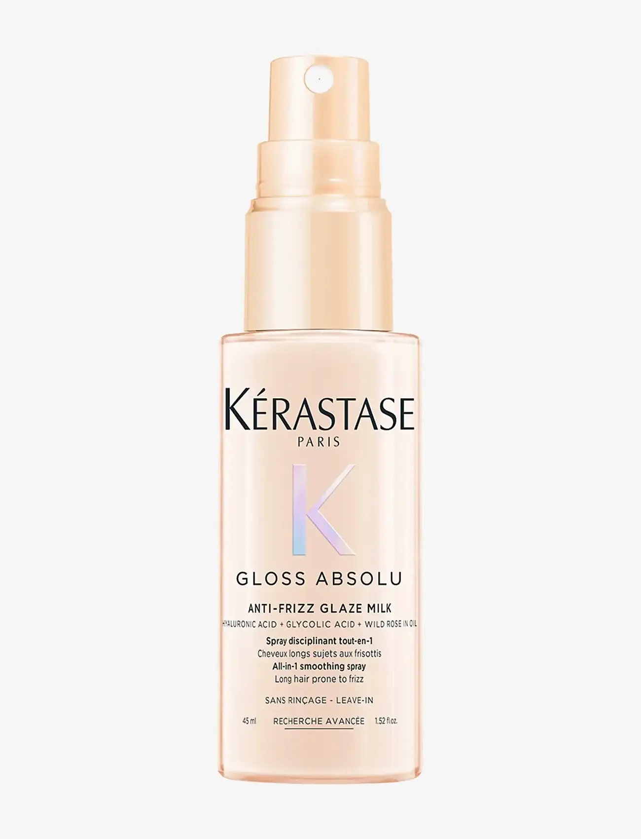 Kérastase - Kérastase Gloss Absolu Anti-Frizz Glaze Milk Heat Protection 45 ml Travel Size - hår - clear - 0
