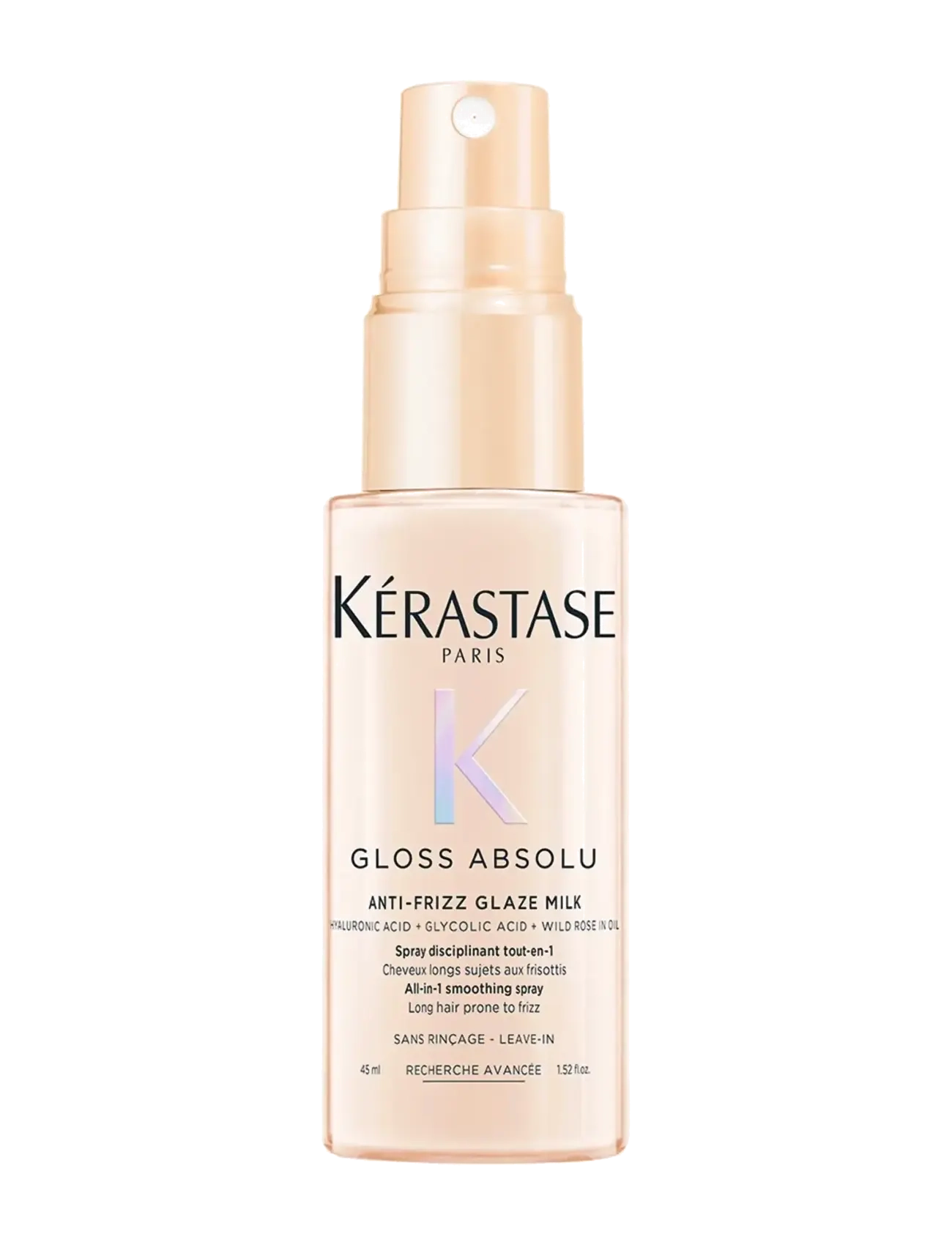 Kérastase Kérastase Gloss Absolu Anti-Frizz Glaze Milk Heat Protection 45 ml Travel Size - Hårstylingsprodukter - CLEAR / undefined