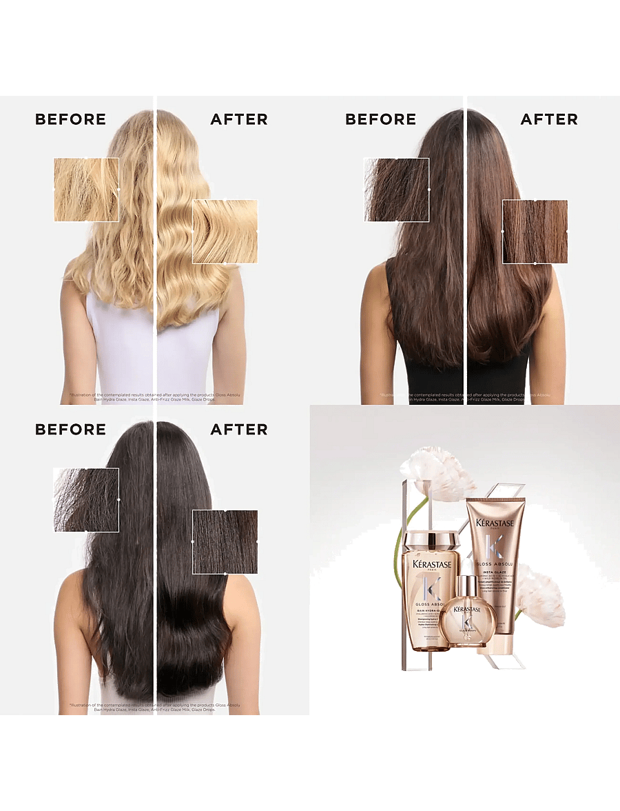 Kérastase - Kérastase Gloss Absolu Glaze Drops Hair Oil 45 ml - hår - clear - 5