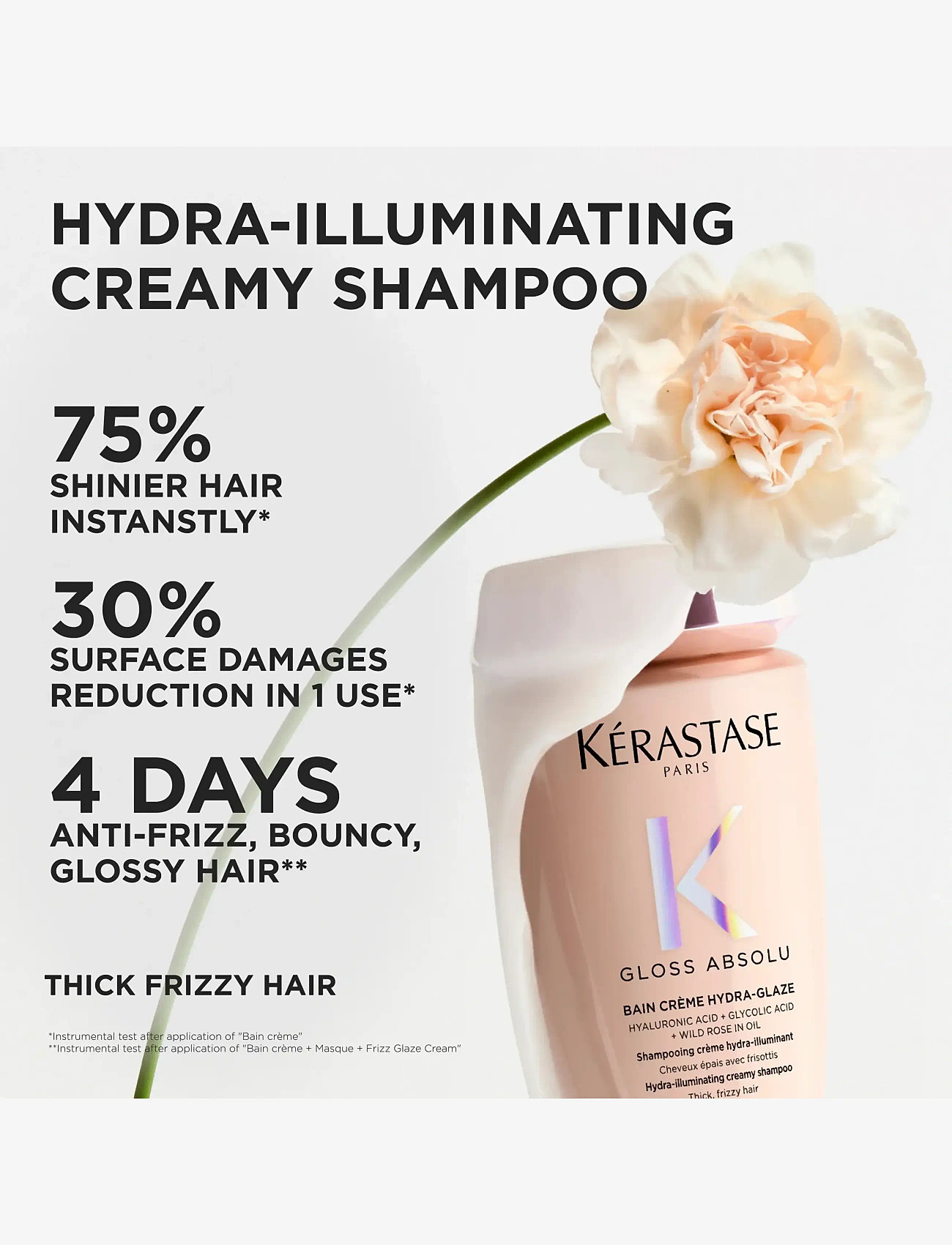 Kérastase - Kérastase Gloss Absolu Bain Crème Hydra-Glaze Shampoo 250 ml - shampoo - clear - 5