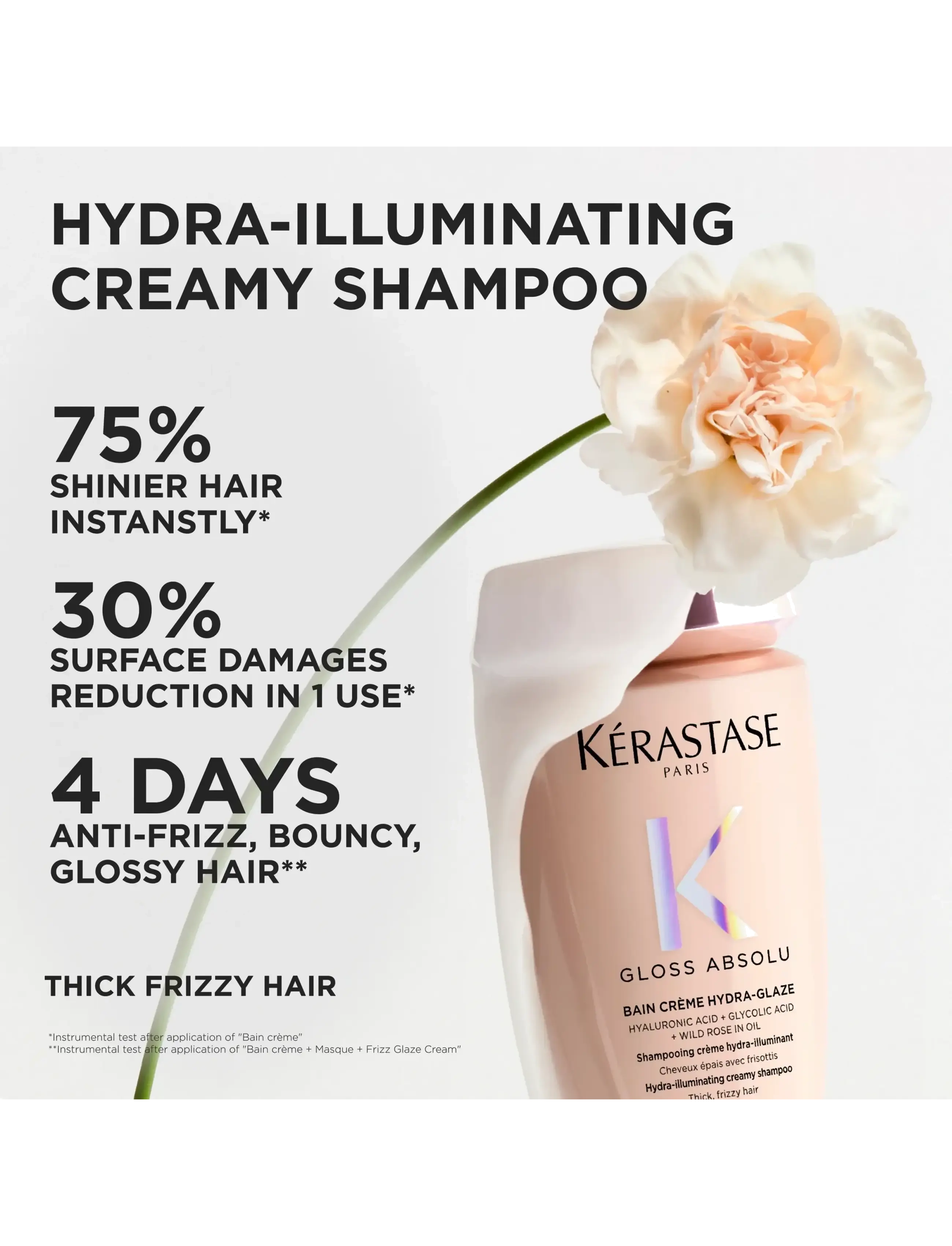 Kérastase - Kérastase Gloss Absolu Bain Crème Hydra-Glaze Shampoo 250 ml - sjampó - clear - 5