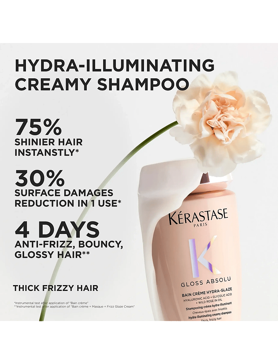 Kérastase - Kérastase Gloss Absolu Bain Crème Hydra-Glaze Shampoo 250 ml - shampoo - clear - 5