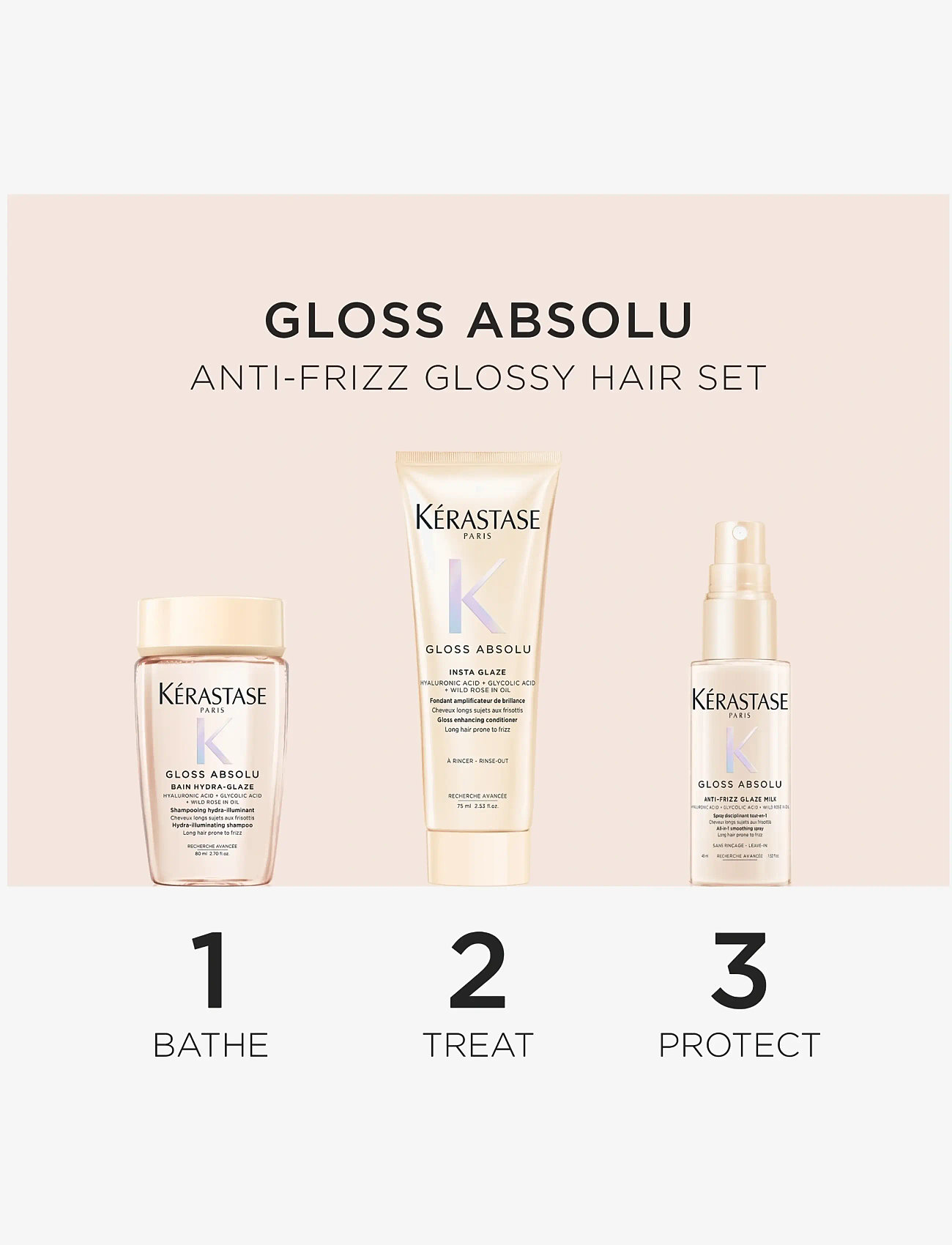 Kérastase - Kérastase Gloss Absolu Discovery Set - til ham - clear - 1