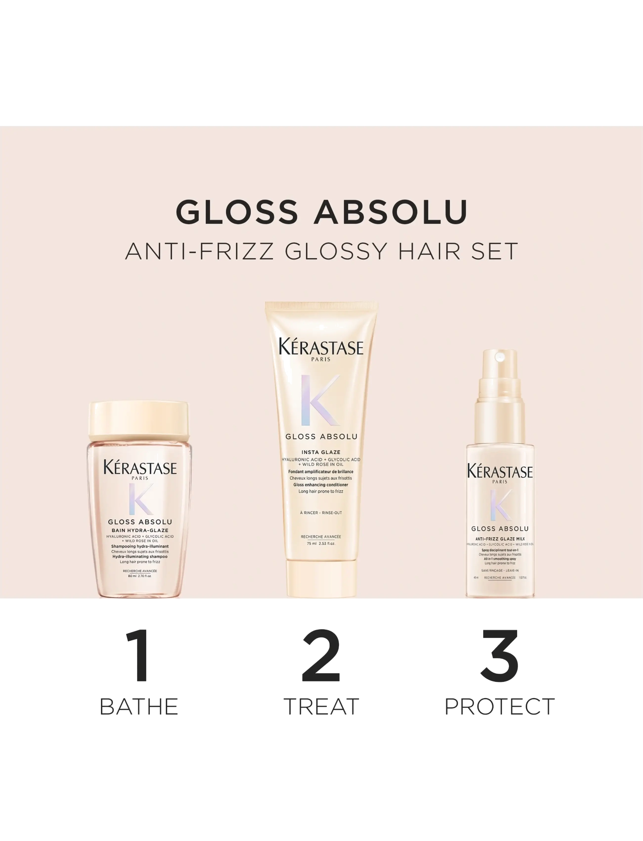 Kérastase - Kérastase Gloss Absolu Discovery Set - til ham - clear - 1