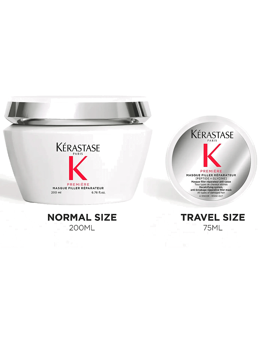 Kérastase - Kérastase Première Masque Filler Réparateur Hair Mask 75 ml Travel Size - gåvoset - clear - 5