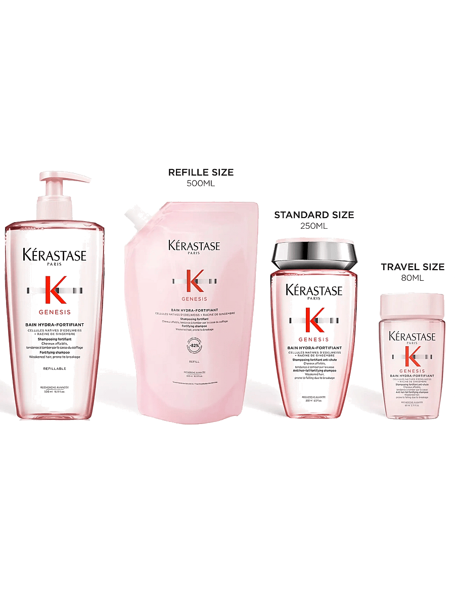 Kérastase - Kérastase Genesis Bain Hydra-Fortifiant Shampoo 80 ml Travel Size - shampoo - clear - 2