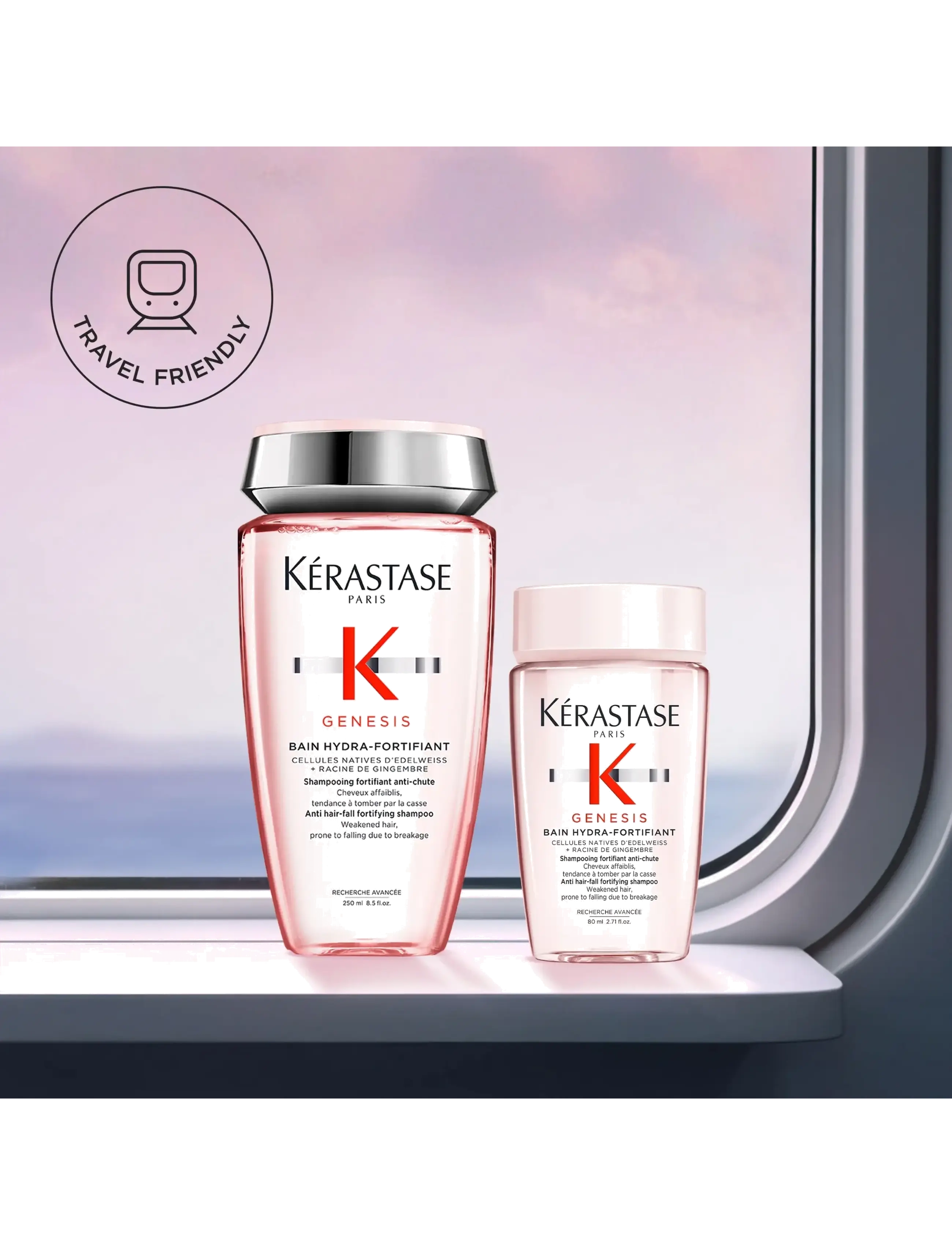 Kérastase - Kérastase Genesis Bain Hydra-Fortifiant Shampoo 80 ml Travel Size - shampoo - clear - 4