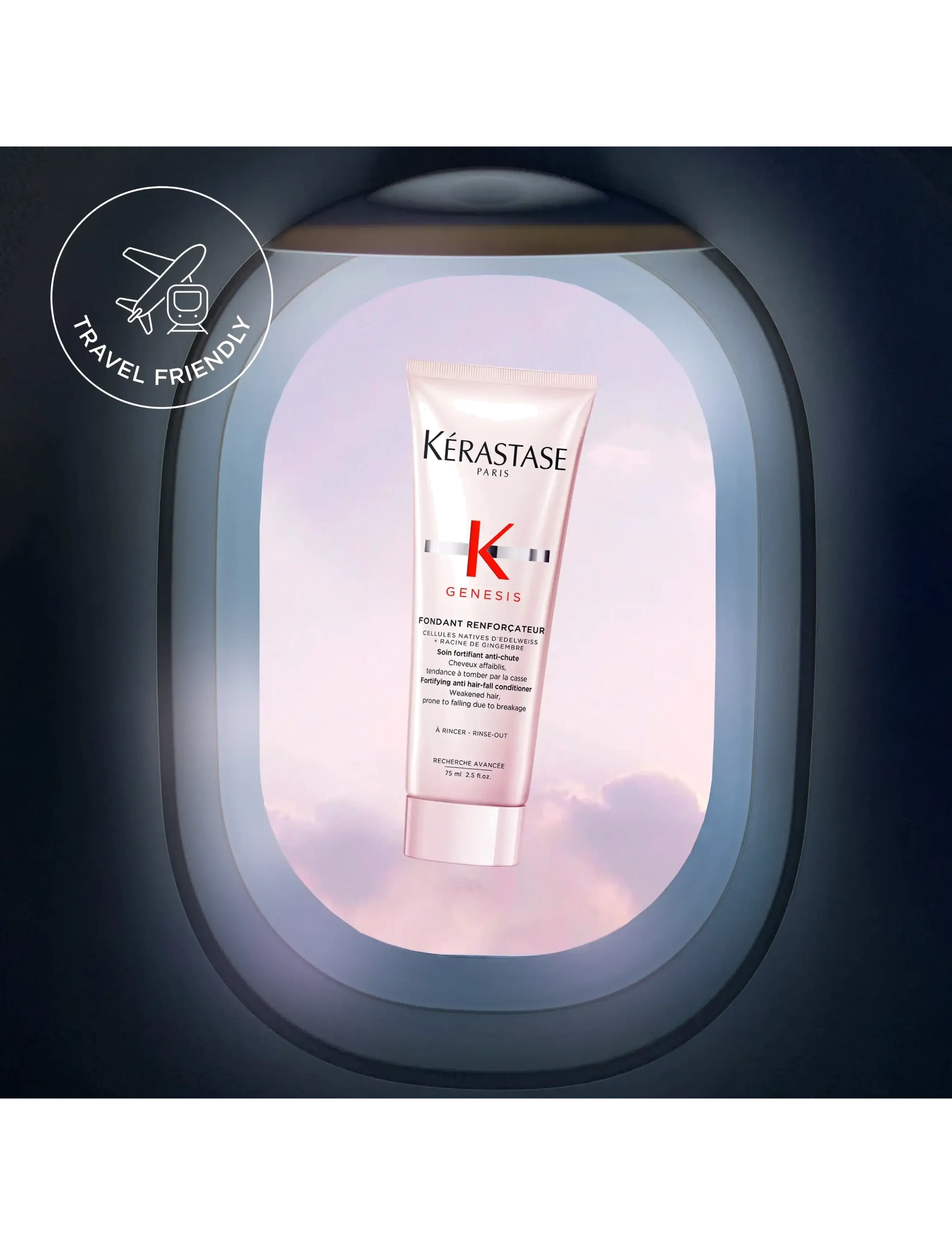 Kérastase - Kérastase Genesis Fondant Renforcateur Conditioner 75 ml Travel Size - balsam & conditioner - clear - 4