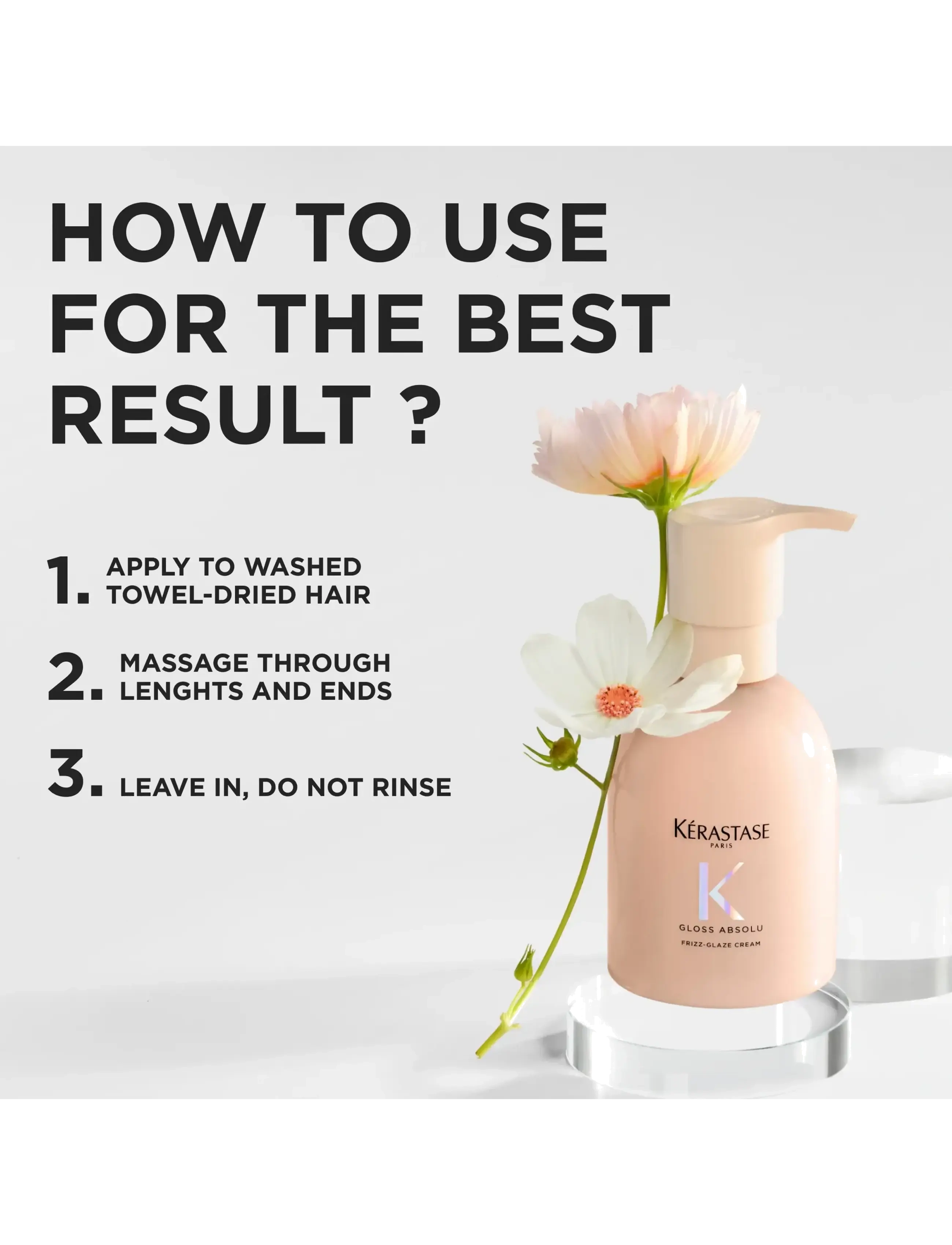 Kérastase - Kérastase Gloss Absolu Frizz-Glaze Cream 250 ml - stylingcremer - clear - 2