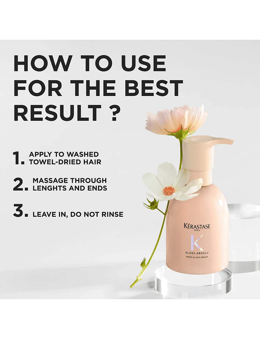Kérastase - Kérastase Gloss Absolu Frizz-Glaze Cream 250 ml - stylingkräm - clear - 2