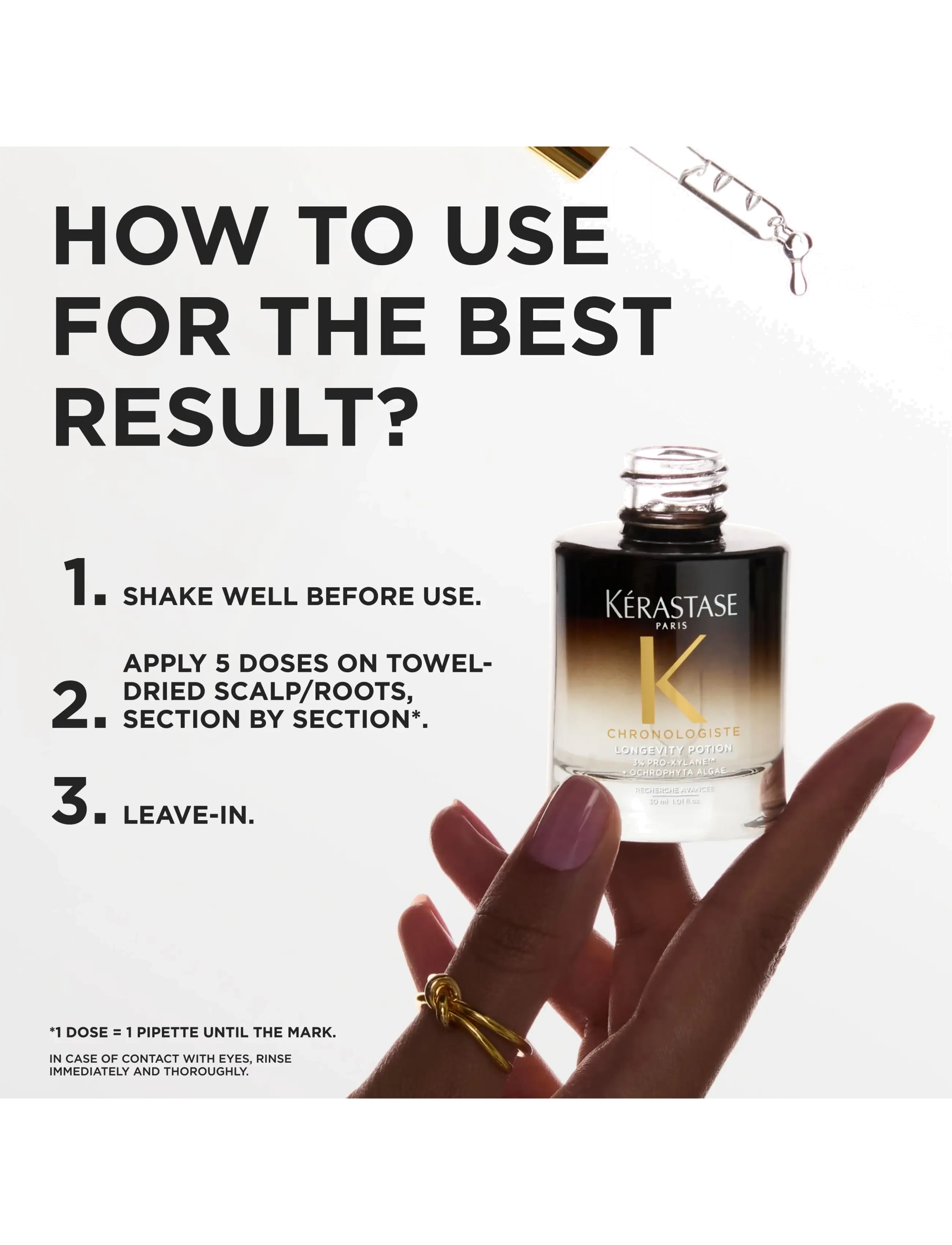 KÉRASTA Chronologiste Serum Longevity Potion For Hair Weakened By Signs Of Aging¨ schampo & balsam dam – bild 4
