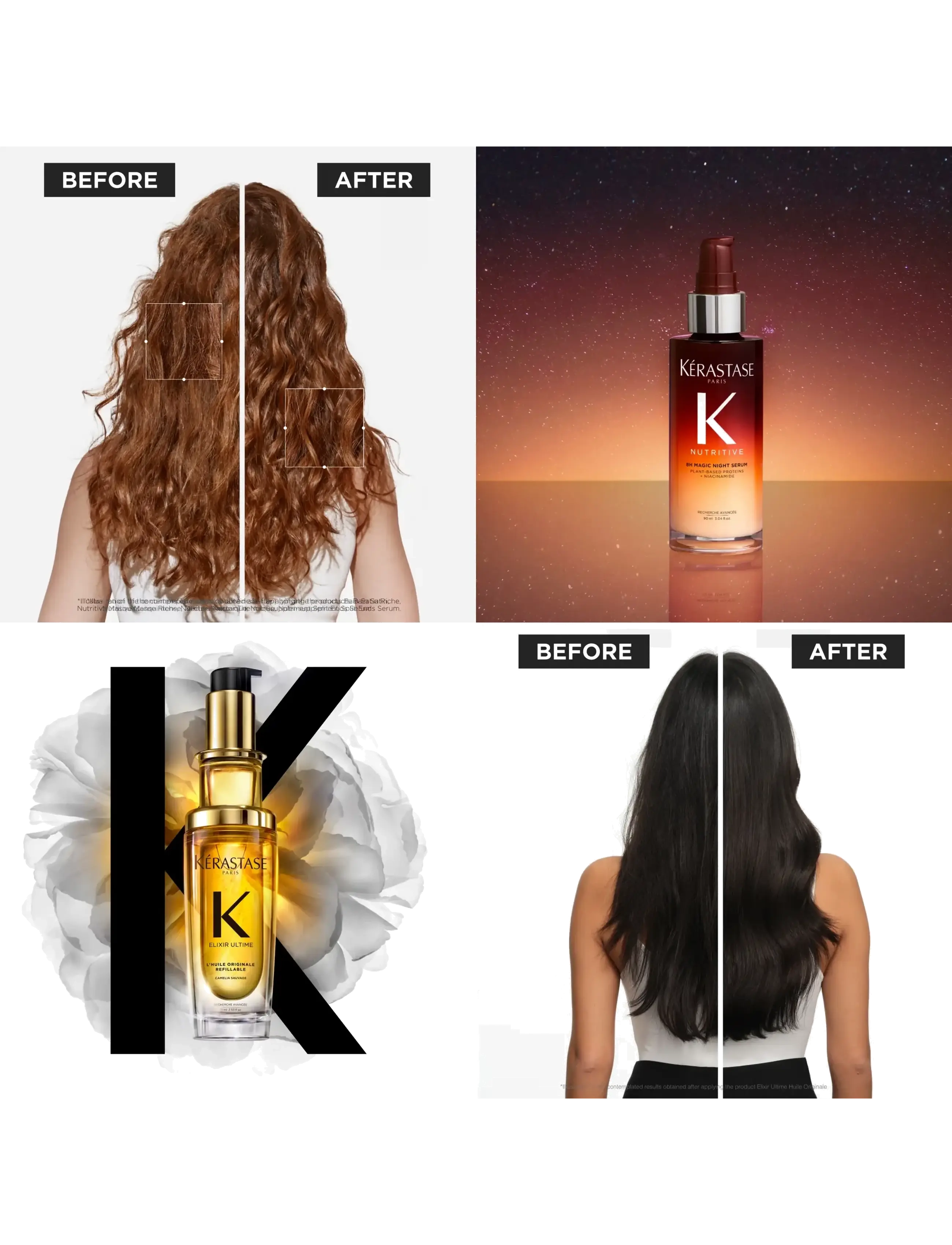 Kérastase - Kérastase Elixir L'Huile Originale + 8H Magic Serum Holiday Set 2026 (mini) - clear - 3