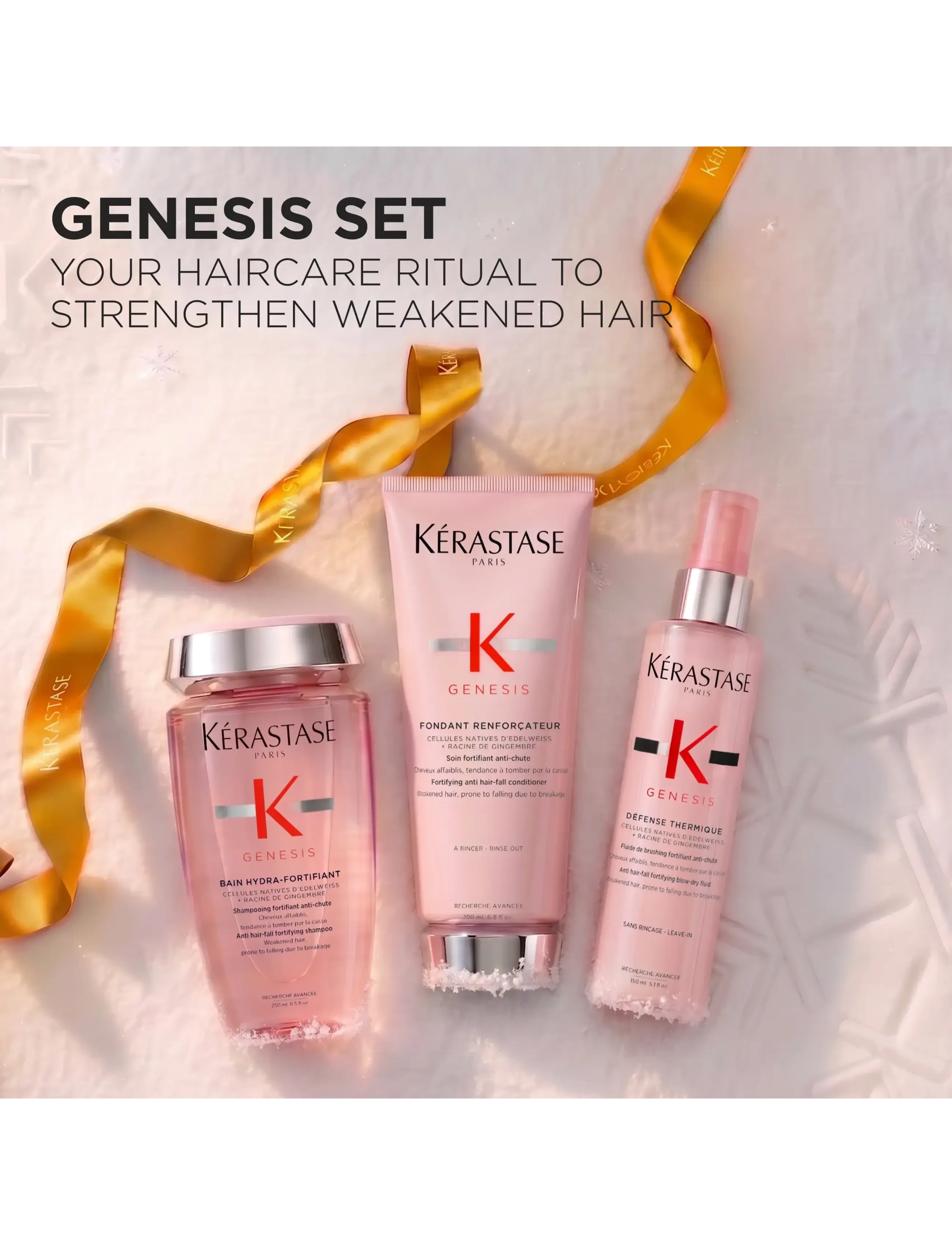 Kérastase - Kérastase Genesis Thermique Trio Holiday Set 2026 - over 500 kr - clear - 1