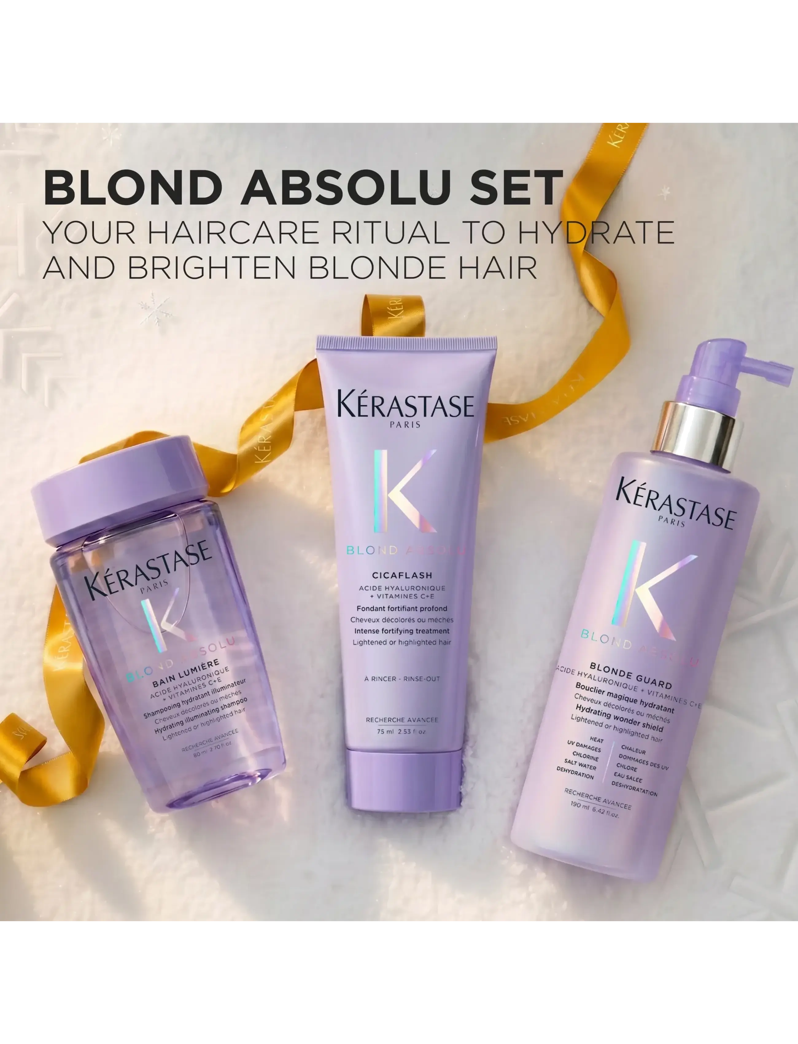 Kérastase - Kérastase Blond Absolu Trio Holiday Set 2026 - clear - 1
