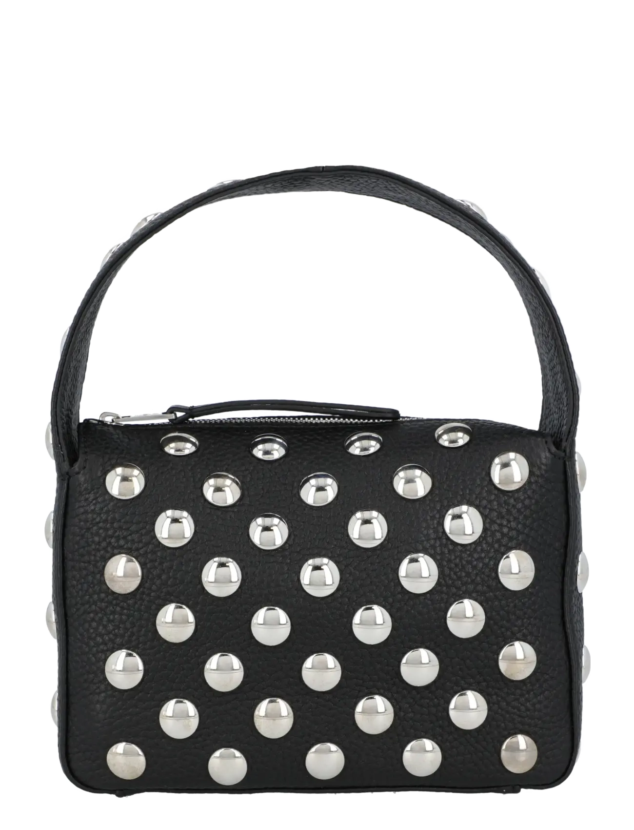 Khaite Small Elena Bag, Kvinder, Nittet Top Håndtag Taske, Sort, Str: ONE SIZE