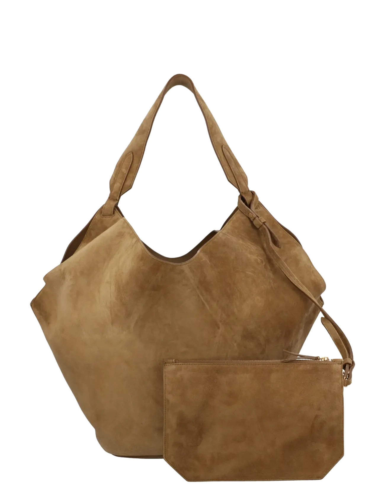 Khaite Lotus Tote bag - Axlartöskur - BROWN / brown