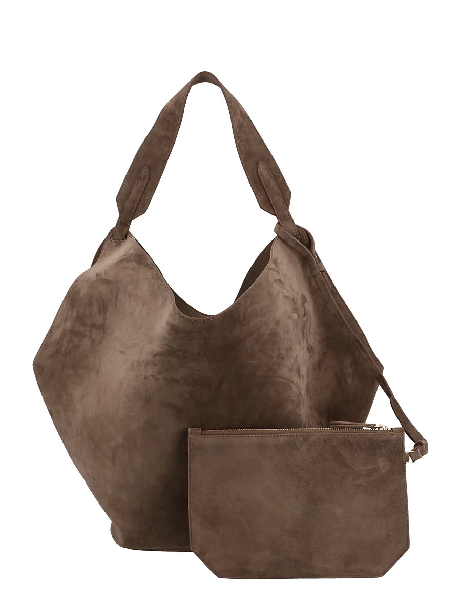 Khaite - Lotus Tote bag - shoulder bags - dark brown - 0